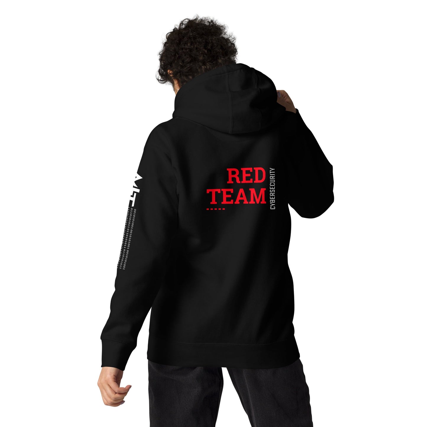 Cyber Security Red Team V12 - Unisex Hoodie ( Back Print ) by DarkByteGear