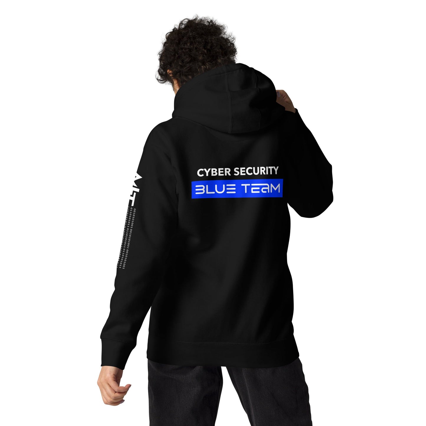 Cyber Security Blue Team V8 - Unisex Hoodie ( Back Print ) by DarkByteGear