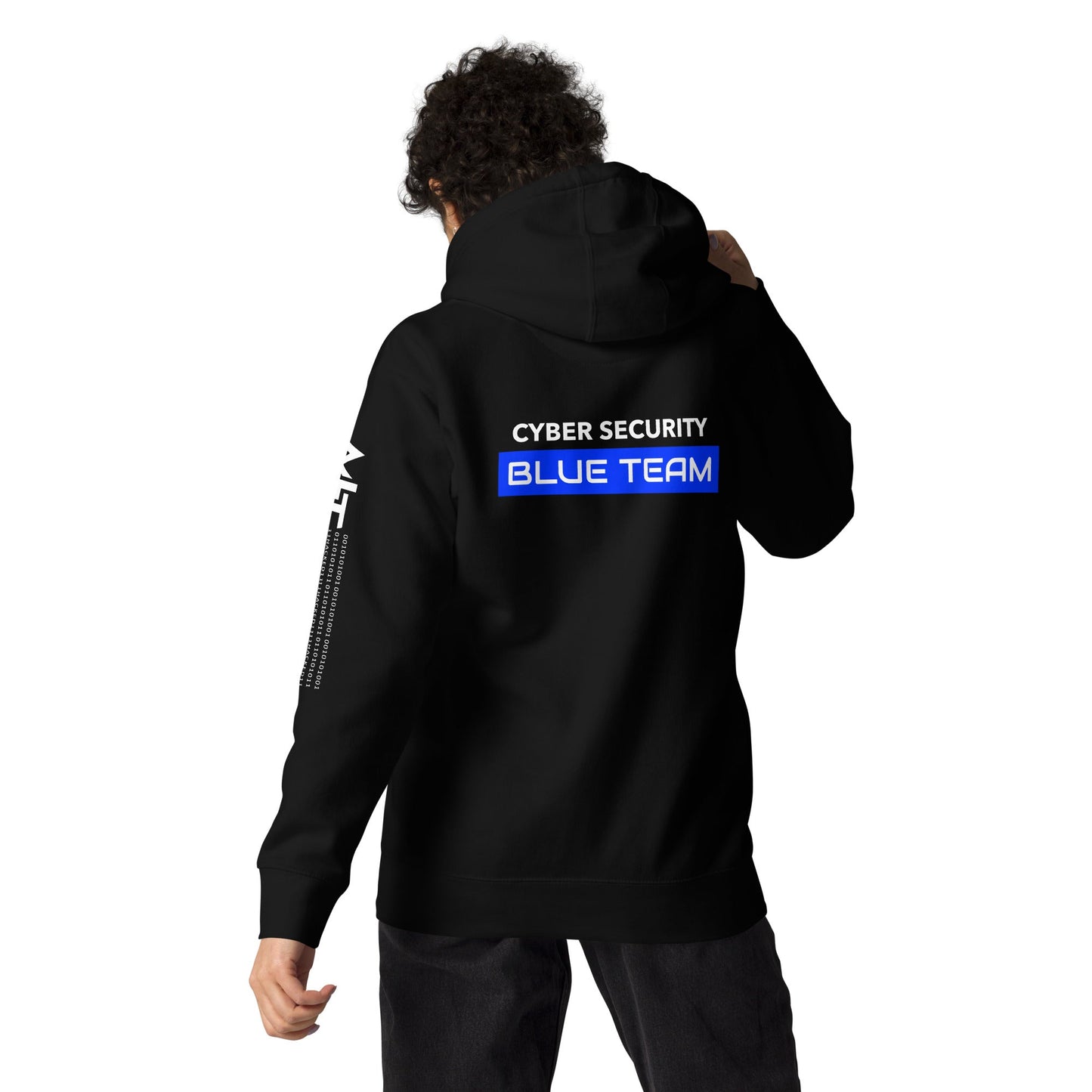 Cyber Security Blue Team V12 - Unisex Hoodie ( Back Print ) by DarkByteGear