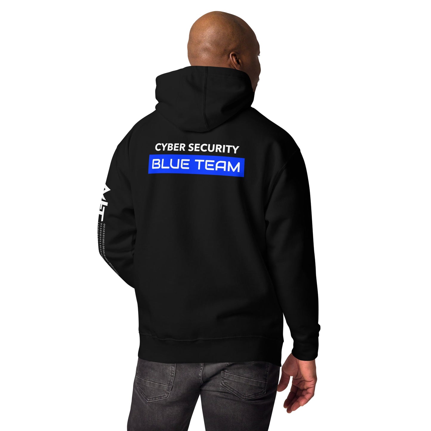 Cyber Security Blue Team V12 - Unisex Hoodie ( Back Print ) by DarkByteGear