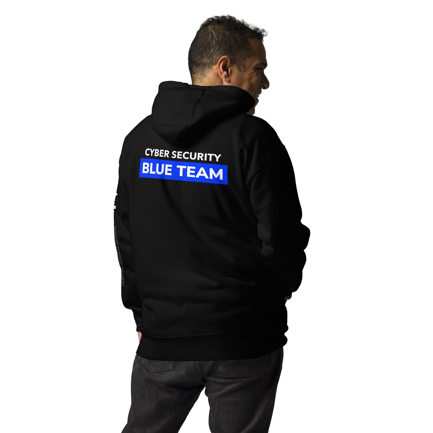 Cyber Security Blue Team V11 - Unisex Hoodie ( Back Print ) by DarkByteGear