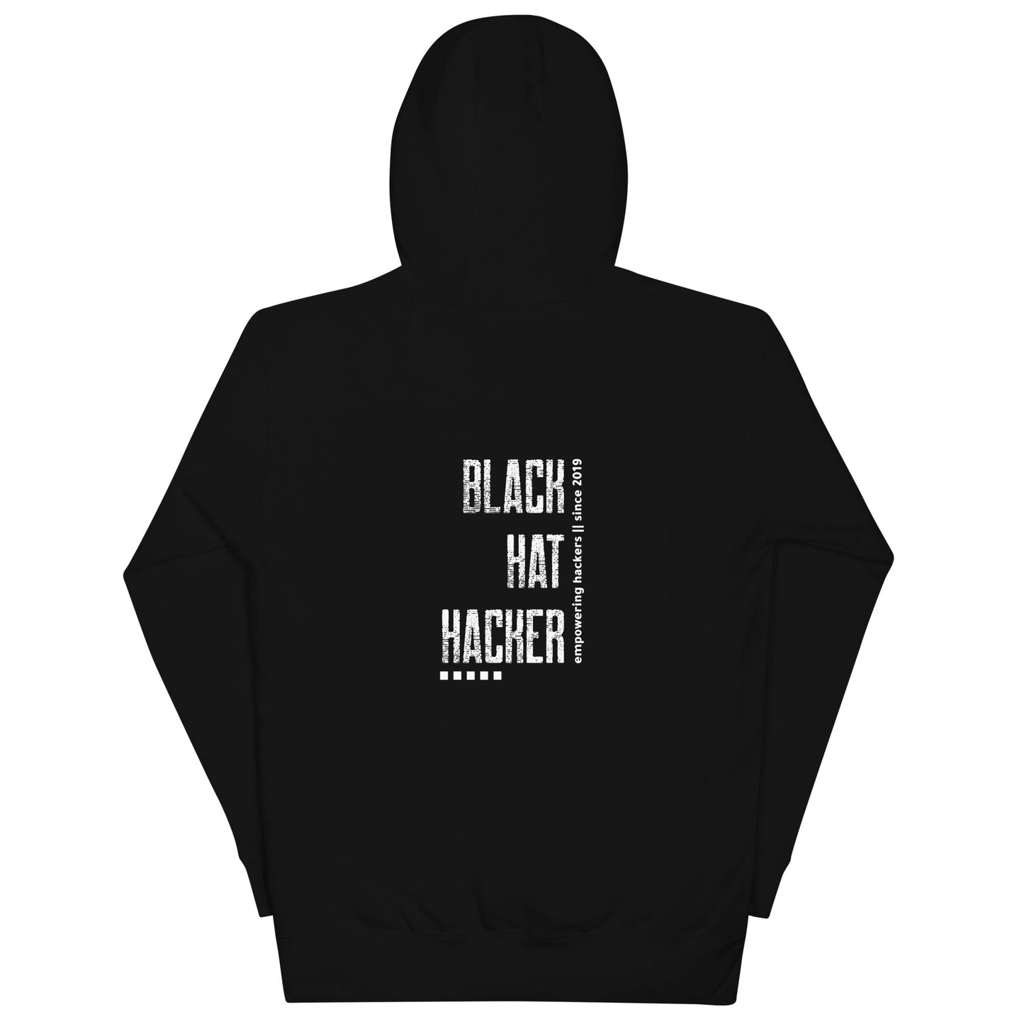 Black Hat Hacker V3 Unisex Hoodie ( Back Print ) by DarkByteGear