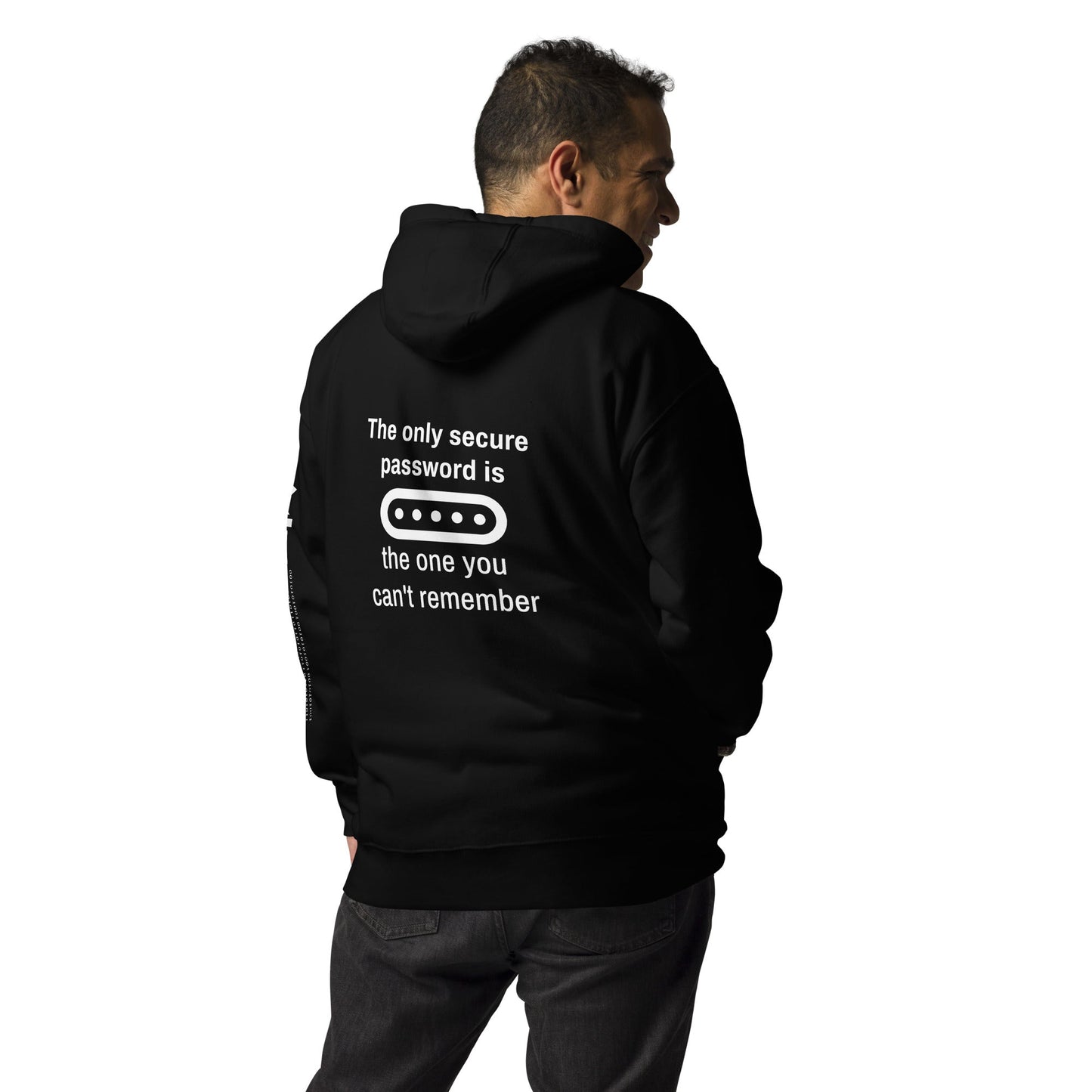 The Only Secure Password - V1 Unisex Hoodie ( Back Print ) by DarkByteGear