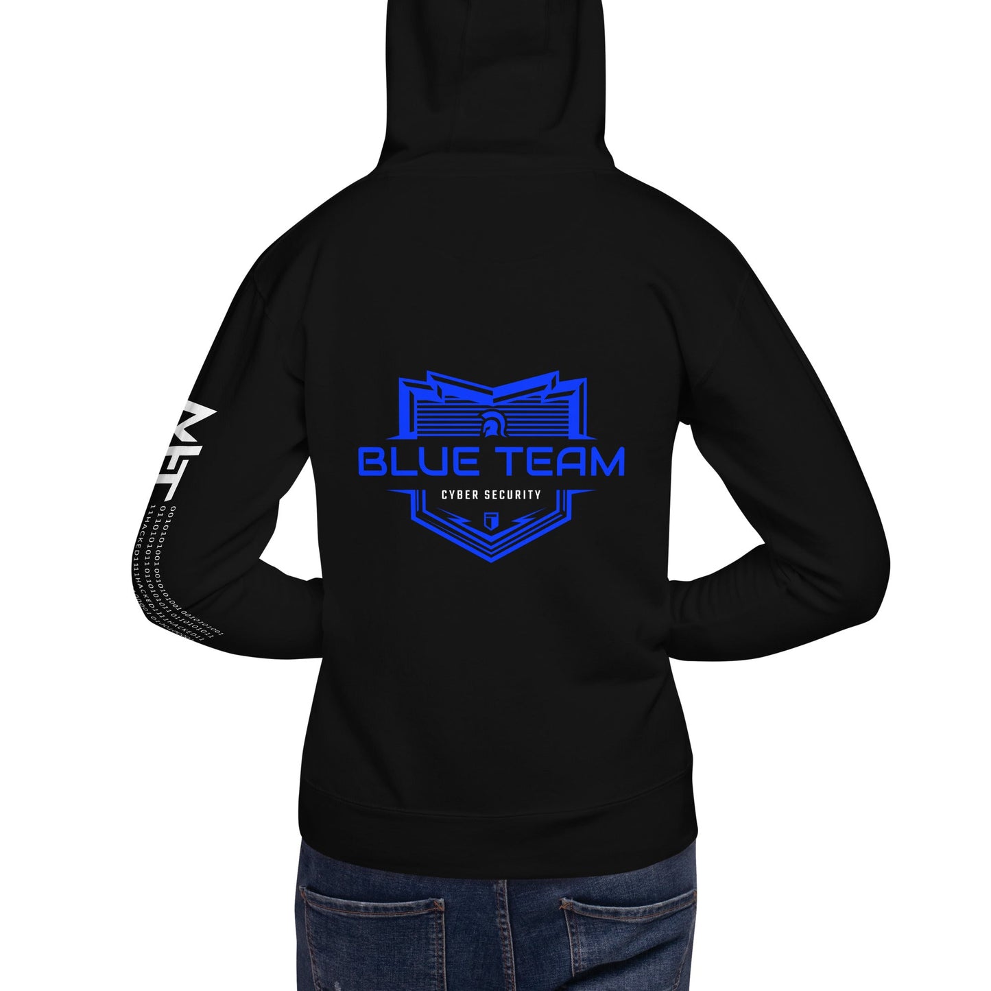 Cyber Security Blue Team V17 - Unisex Hoodie ( Back Print ) by DarkByteGear