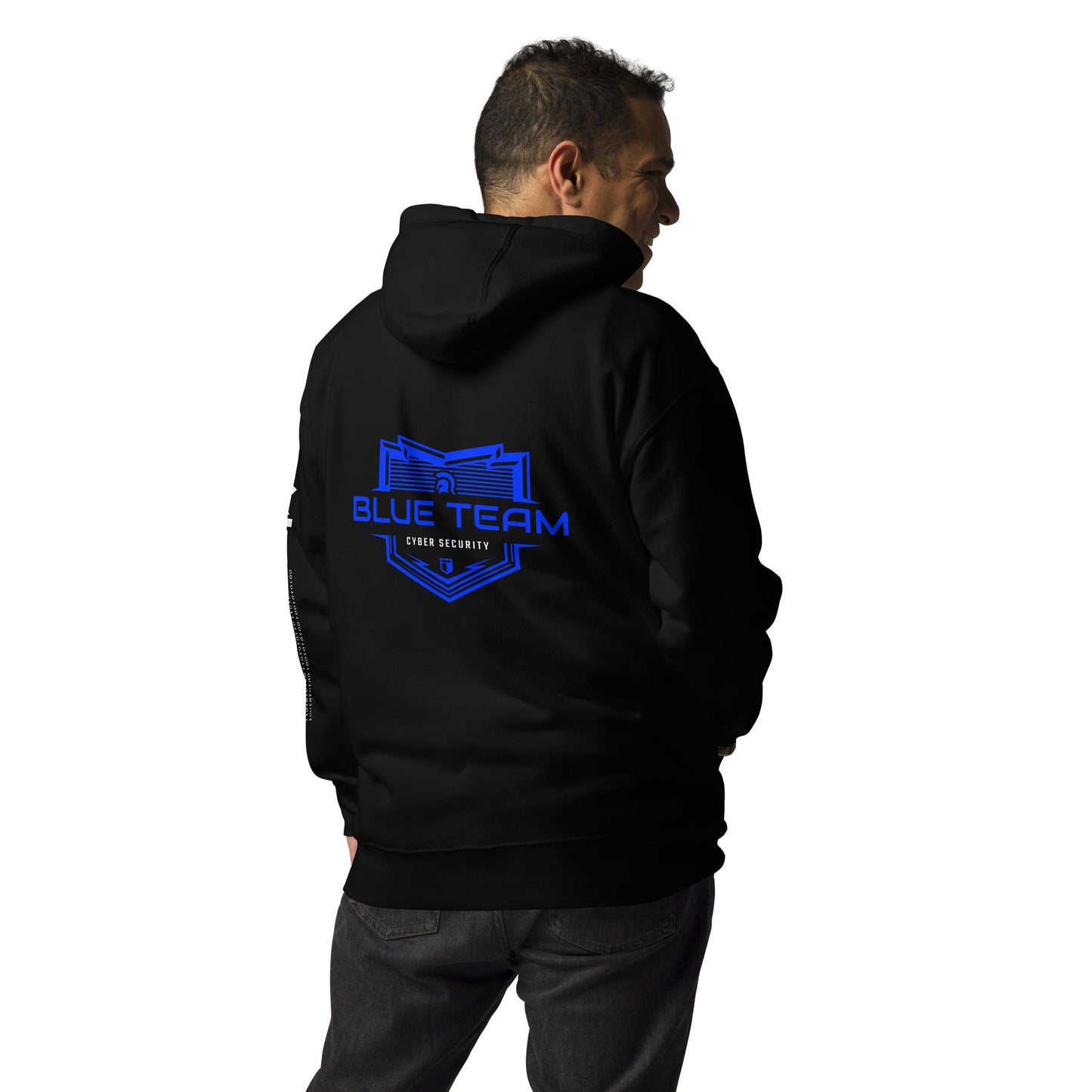 Cyber Security Blue Team V17 - Unisex Hoodie ( Back Print ) by DarkByteGear