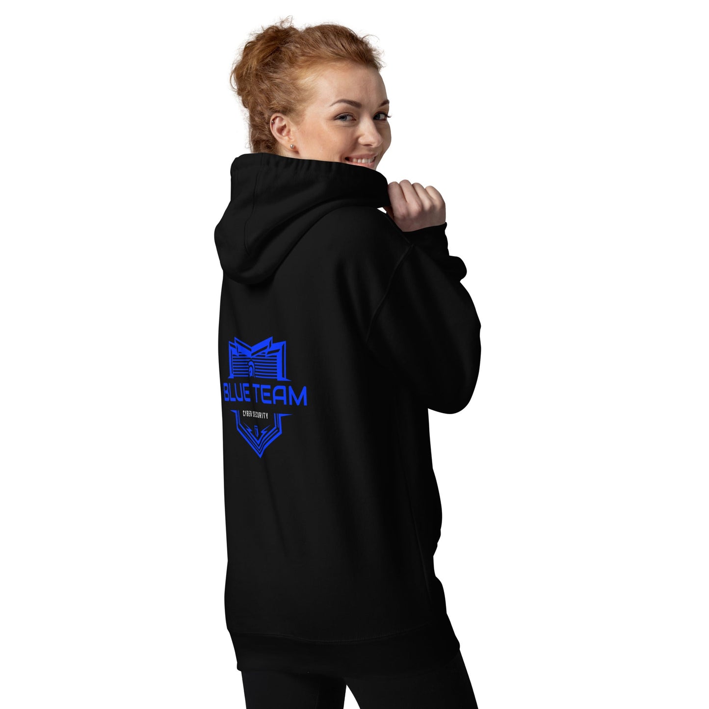 Cyber Security Blue Team V17 - Unisex Hoodie ( Back Print ) by DarkByteGear