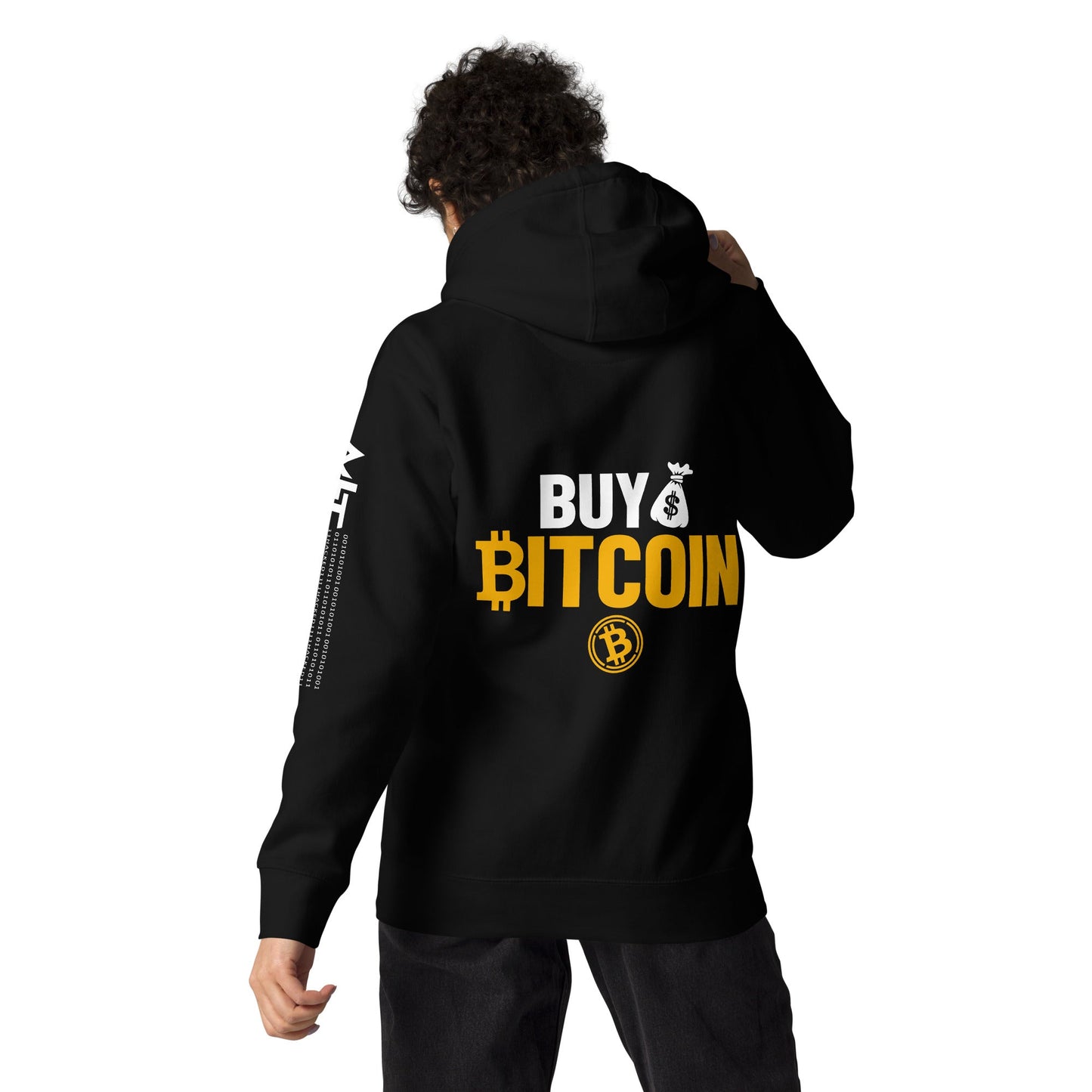 Buy Bitcoin Unisex Hoodie ( Back Print ) by DarkByteGear