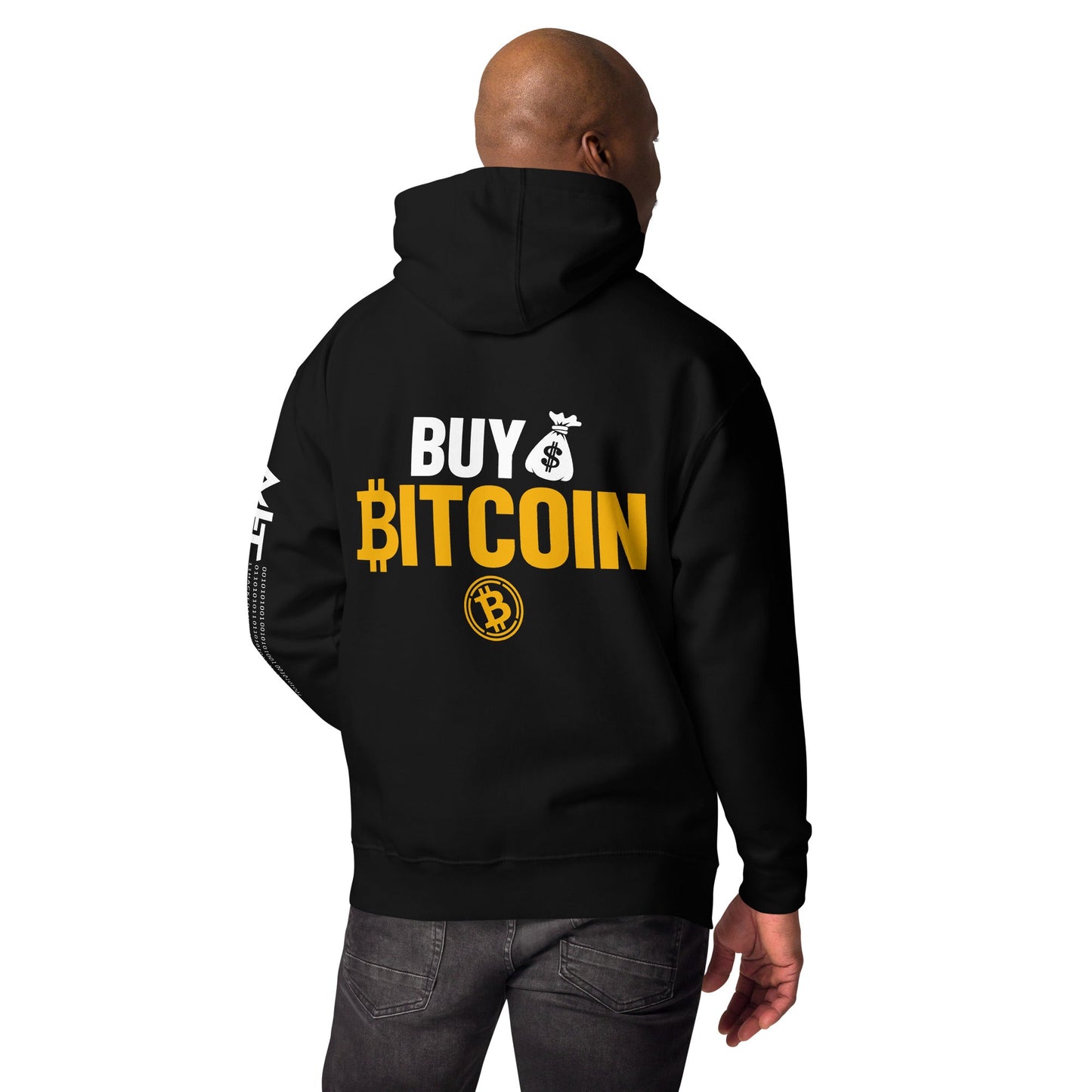 Buy Bitcoin Unisex Hoodie ( Back Print ) by DarkByteGear