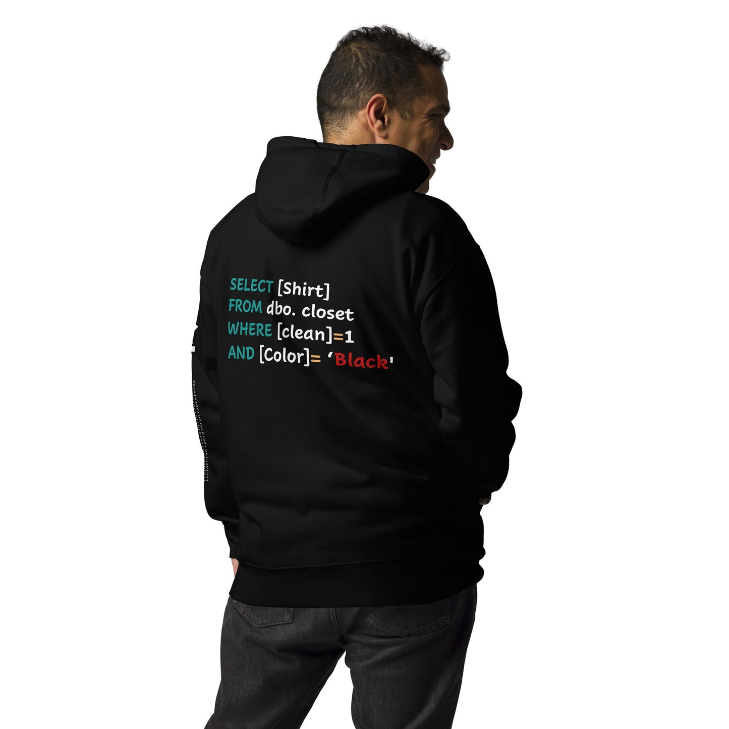 Select Shirt from dbo. closet (Mahfuz) Unisex Hoodie ( Back Print ) by DarkByteGear