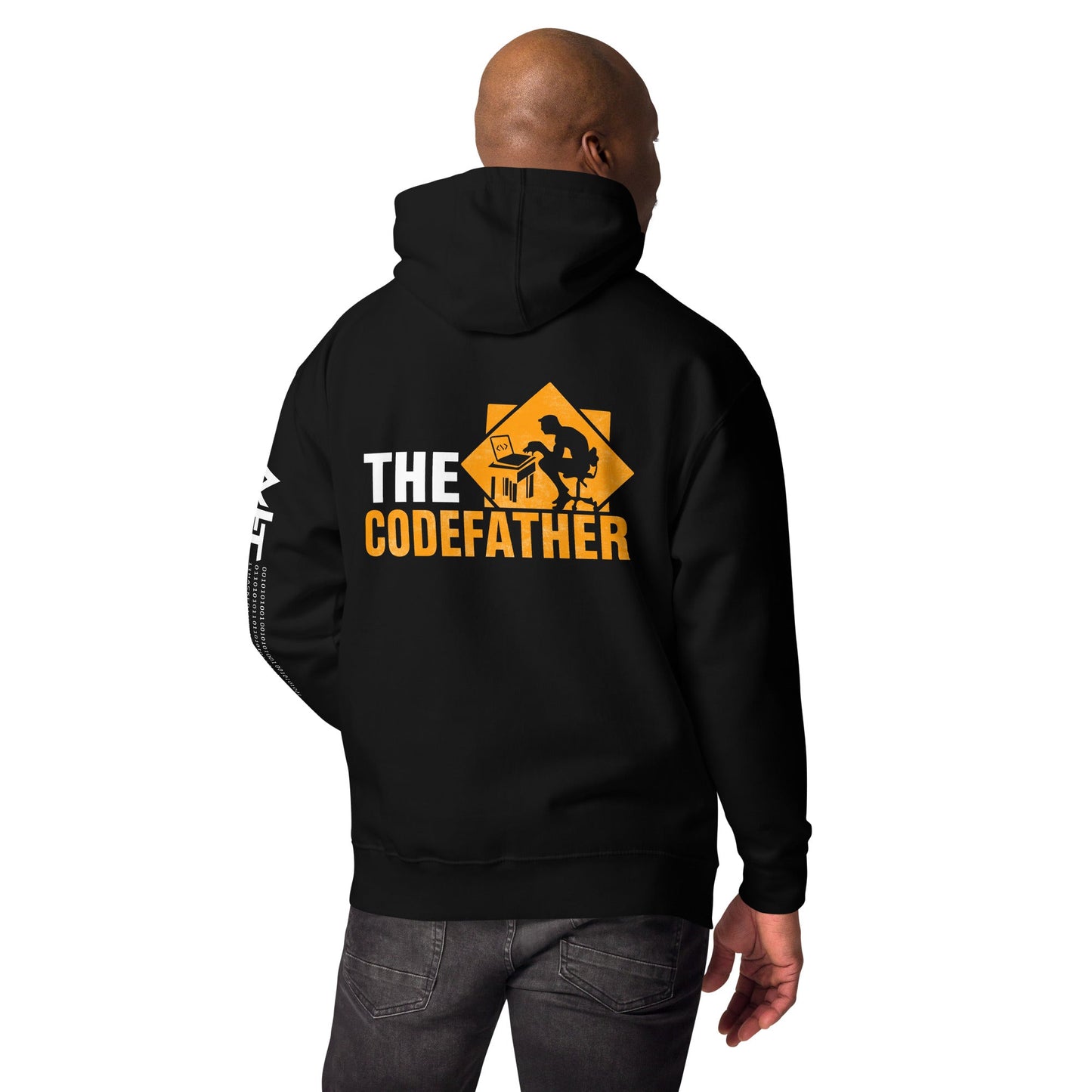 The Code Father Unisex Hoodie ( Back Print ) by DarkByteGear