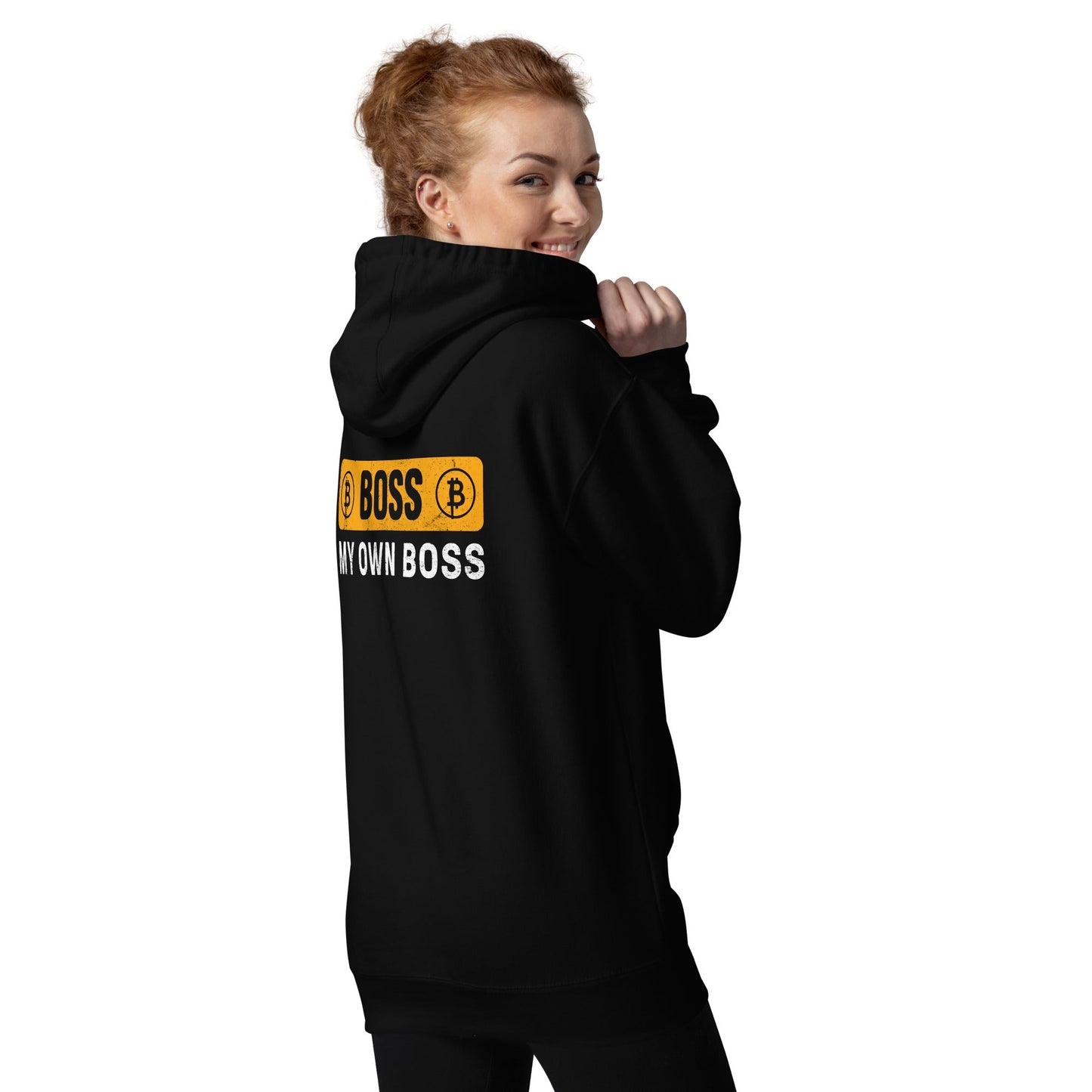Boss My Own Boss - Unisex Hoodie ( Back Print ) by DarkByteGear