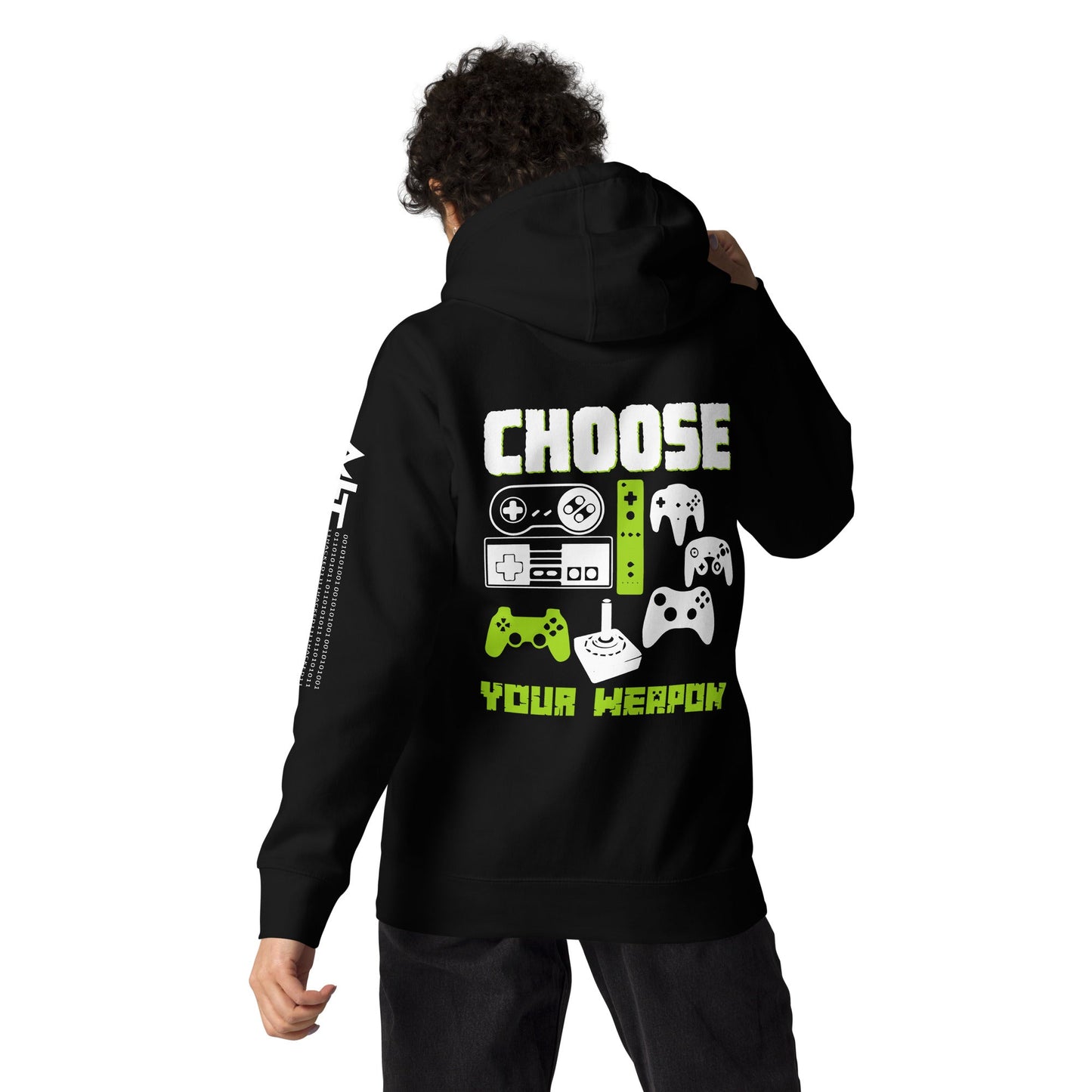 Choose Your Weapons - Unisex Hoodie ( Back Print ) by DarkByteGear