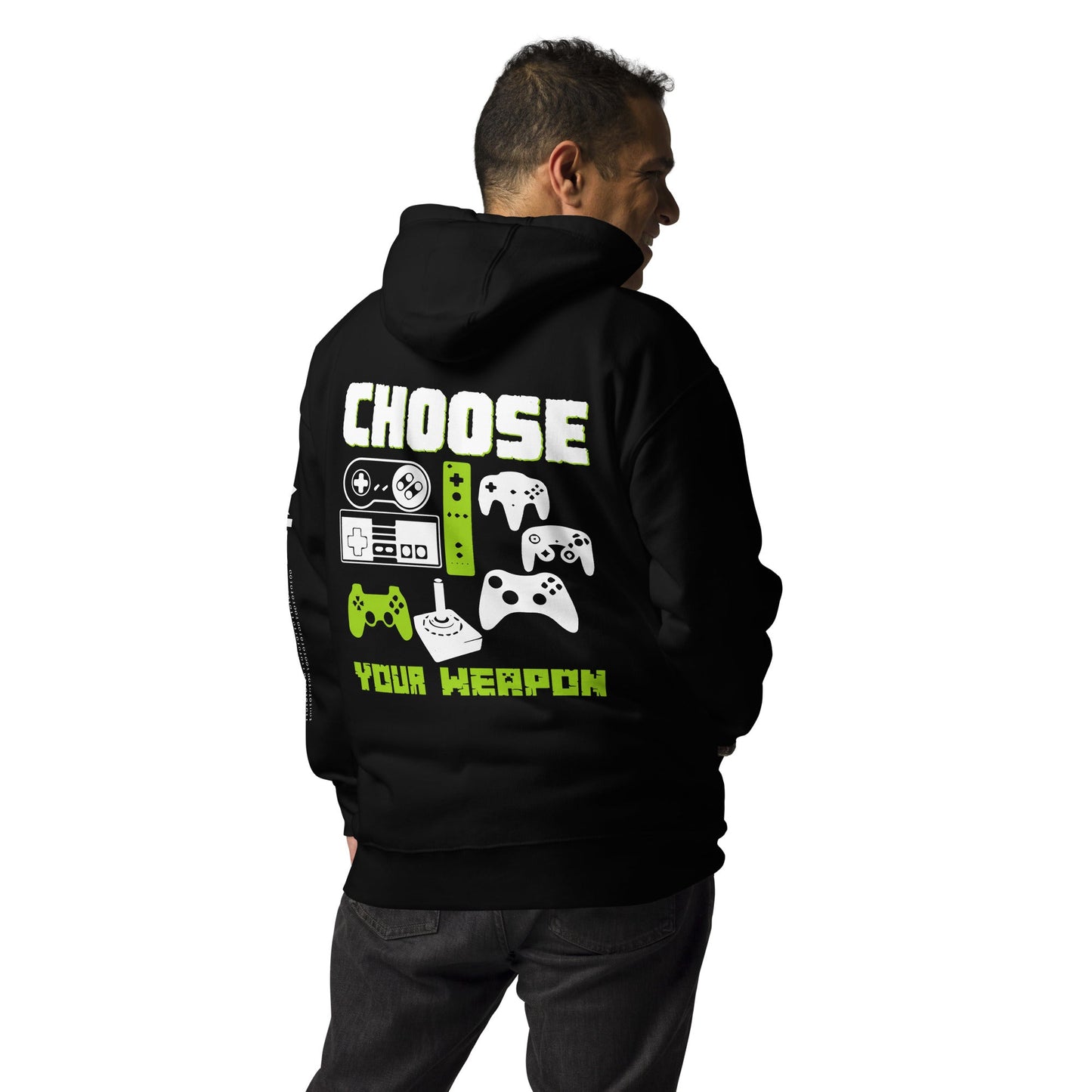 Choose Your Weapons - Unisex Hoodie ( Back Print ) by DarkByteGear