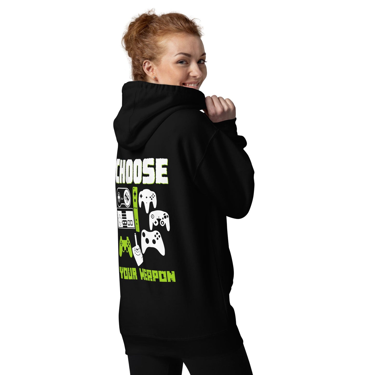 Choose Your Weapons - Unisex Hoodie ( Back Print ) by DarkByteGear