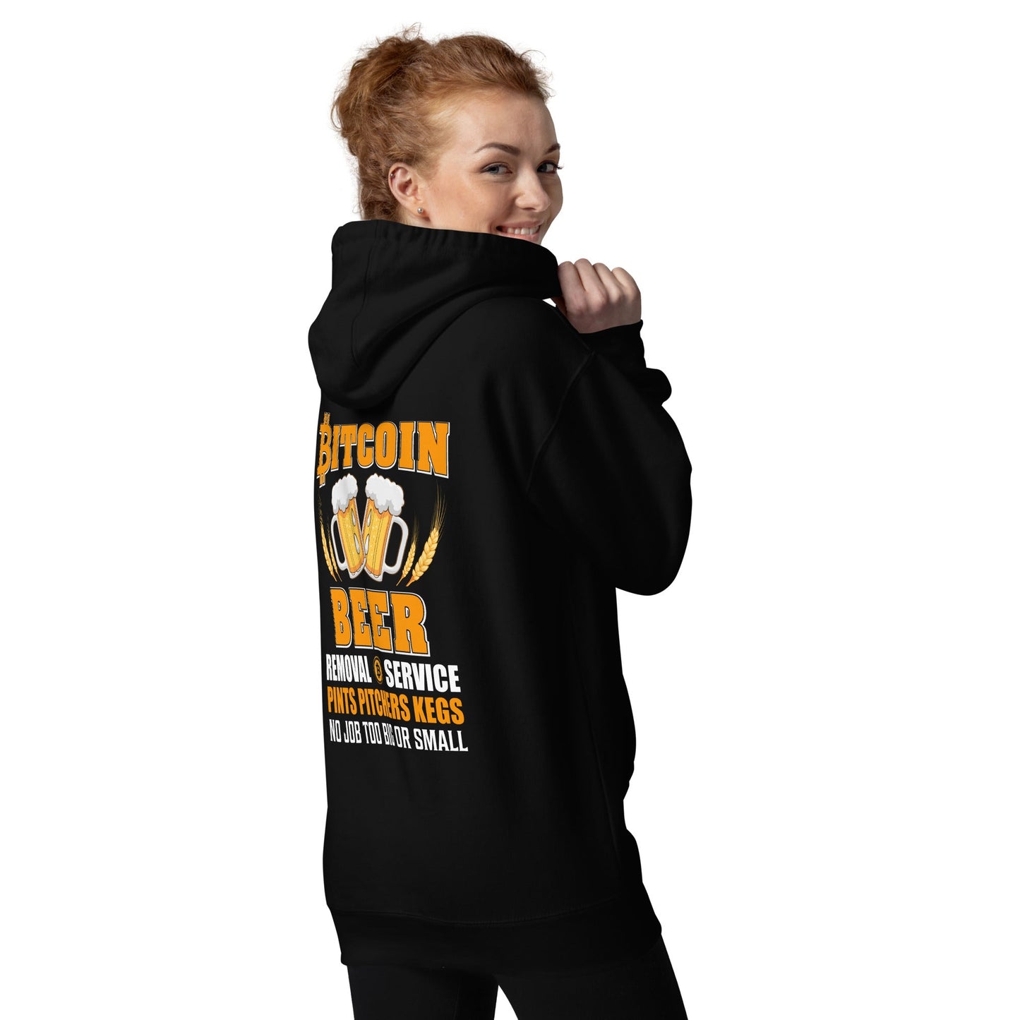 Bitcoin Beer Removal Service - Unisex Hoodie by DarkByteGear