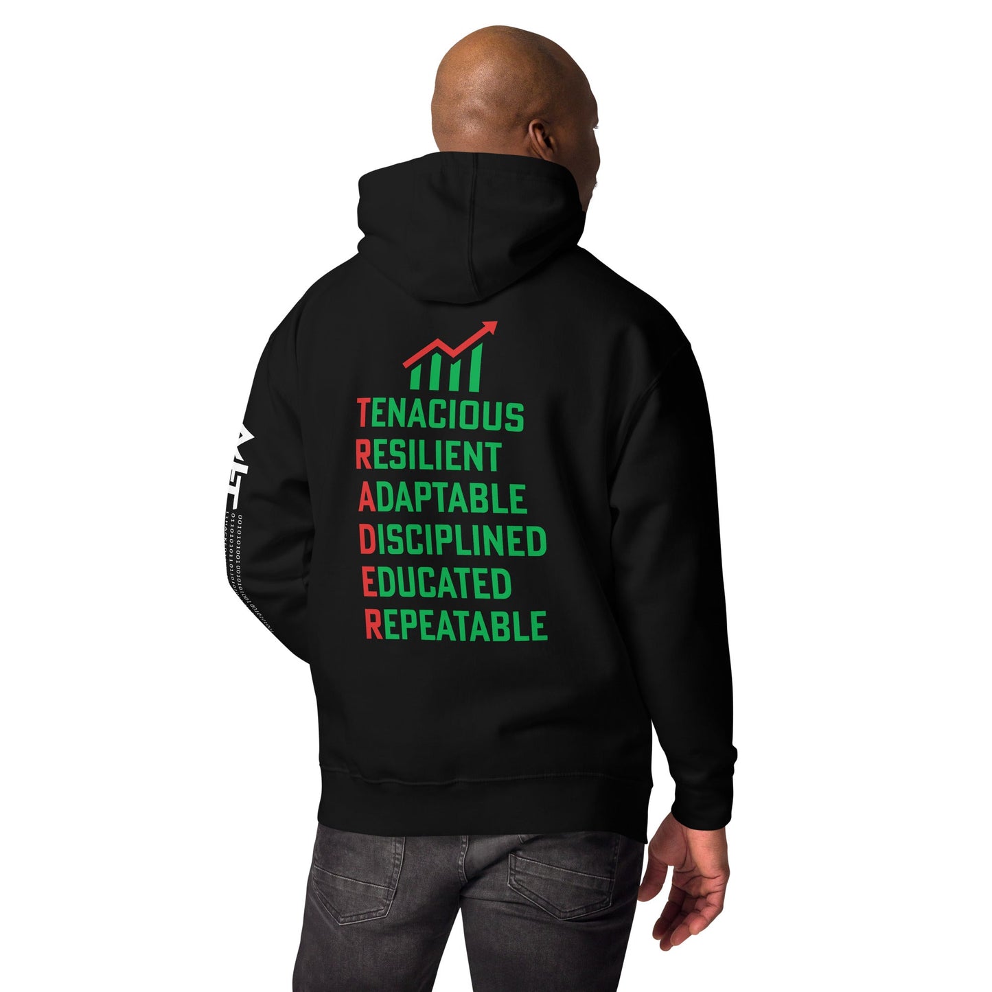 Trader Def: - Unisex Hoodie ( Back Print ) by DarkByteGear