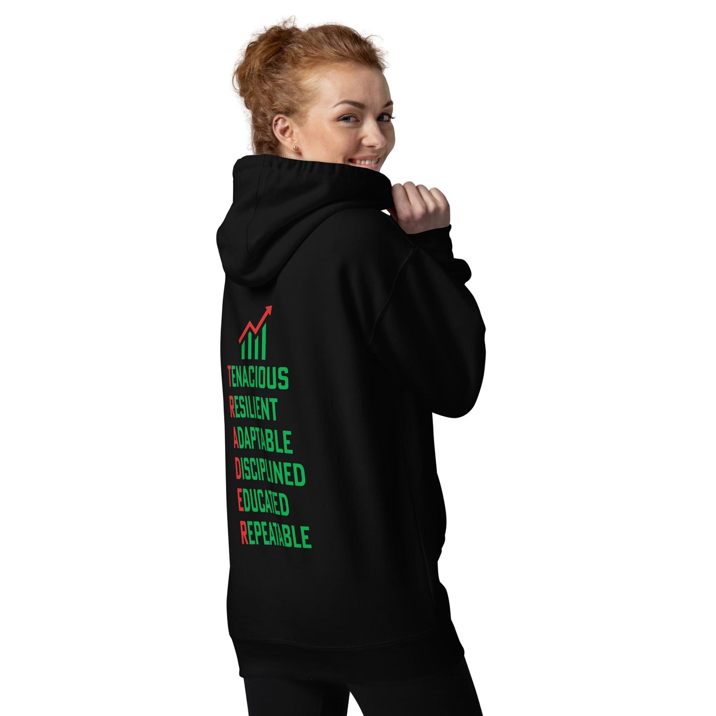Trader Def: - Unisex Hoodie ( Back Print ) by DarkByteGear