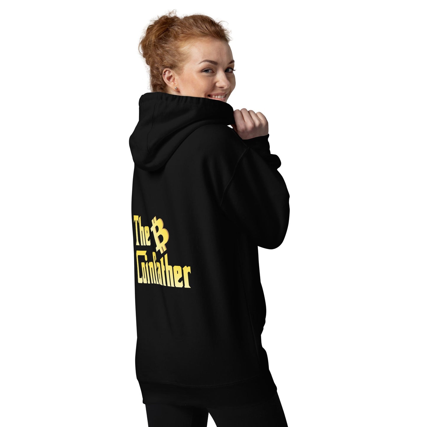 The Bitcoin Father - Unisex Hoodie ( Back Print ) by DarkByteGear