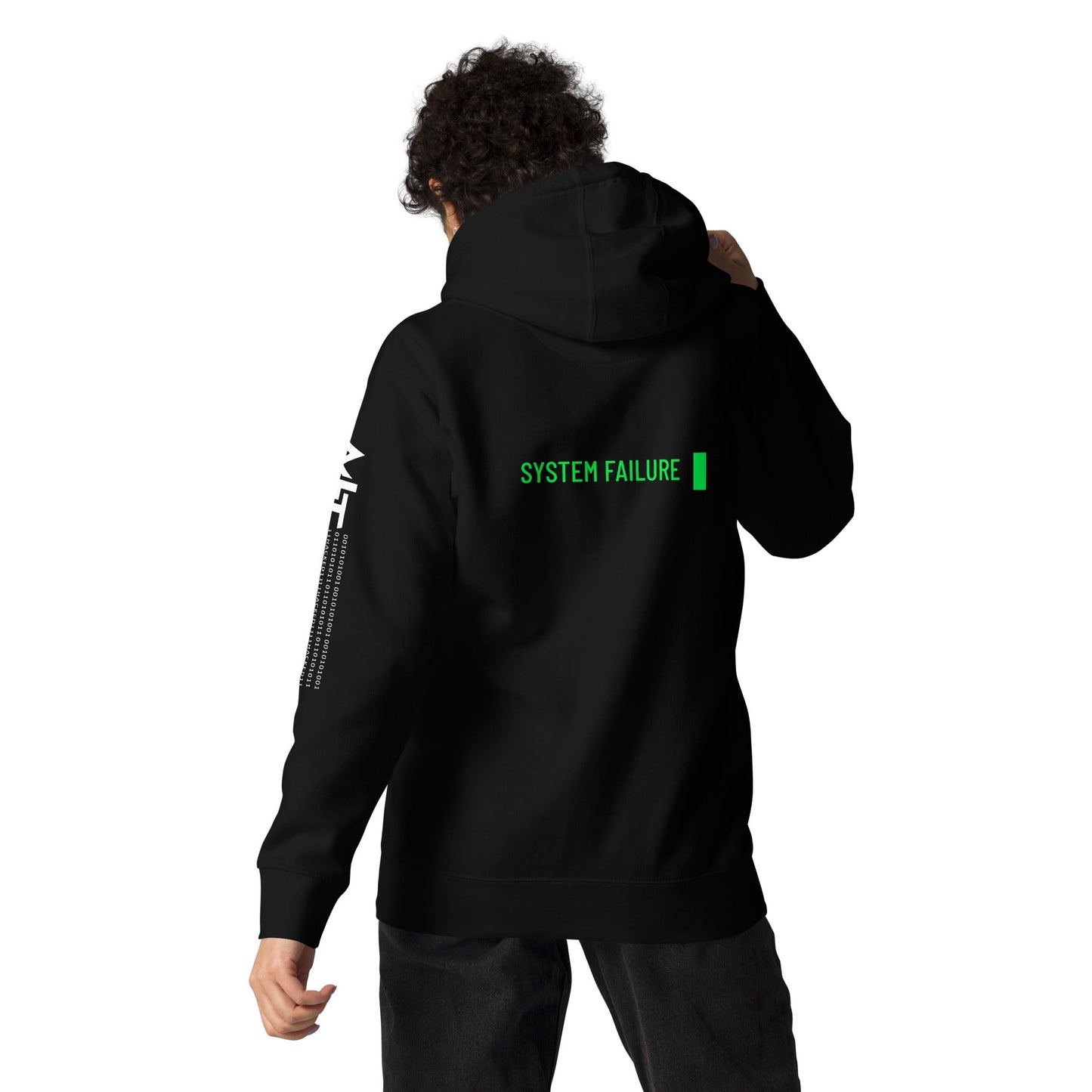 System failure - Unisex Hoodie (back print) by DarkByteGear