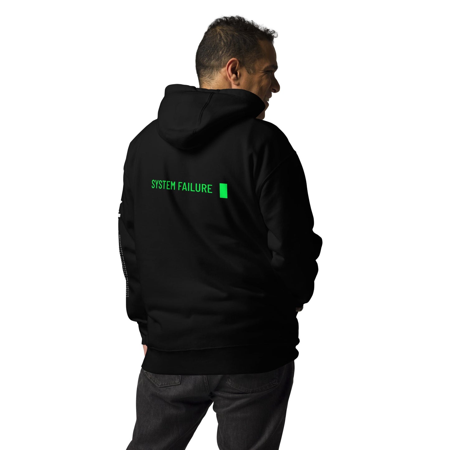 System failure - Unisex Hoodie (back print) by DarkByteGear