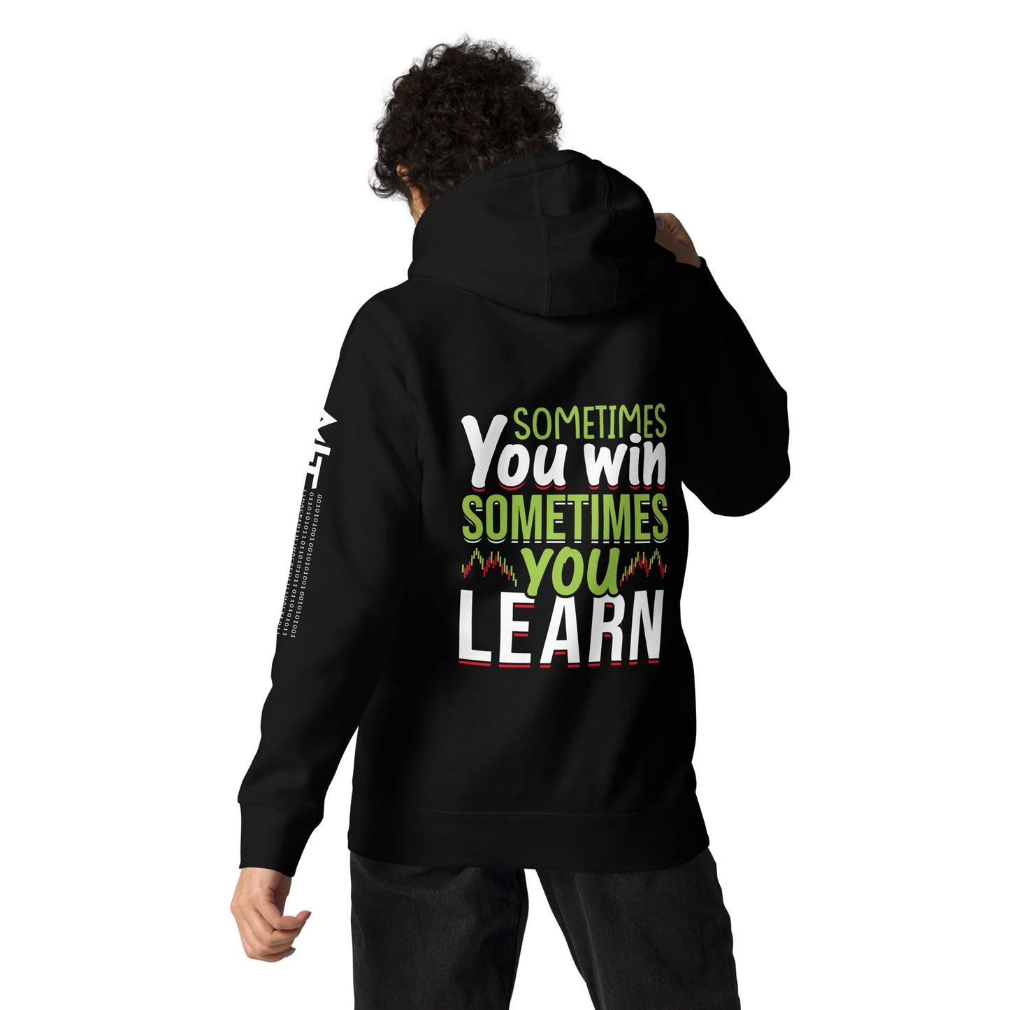 Sometimes you Win, sometimes you Learn - Unisex Hoodie ( Back Print ) by DarkByteGear