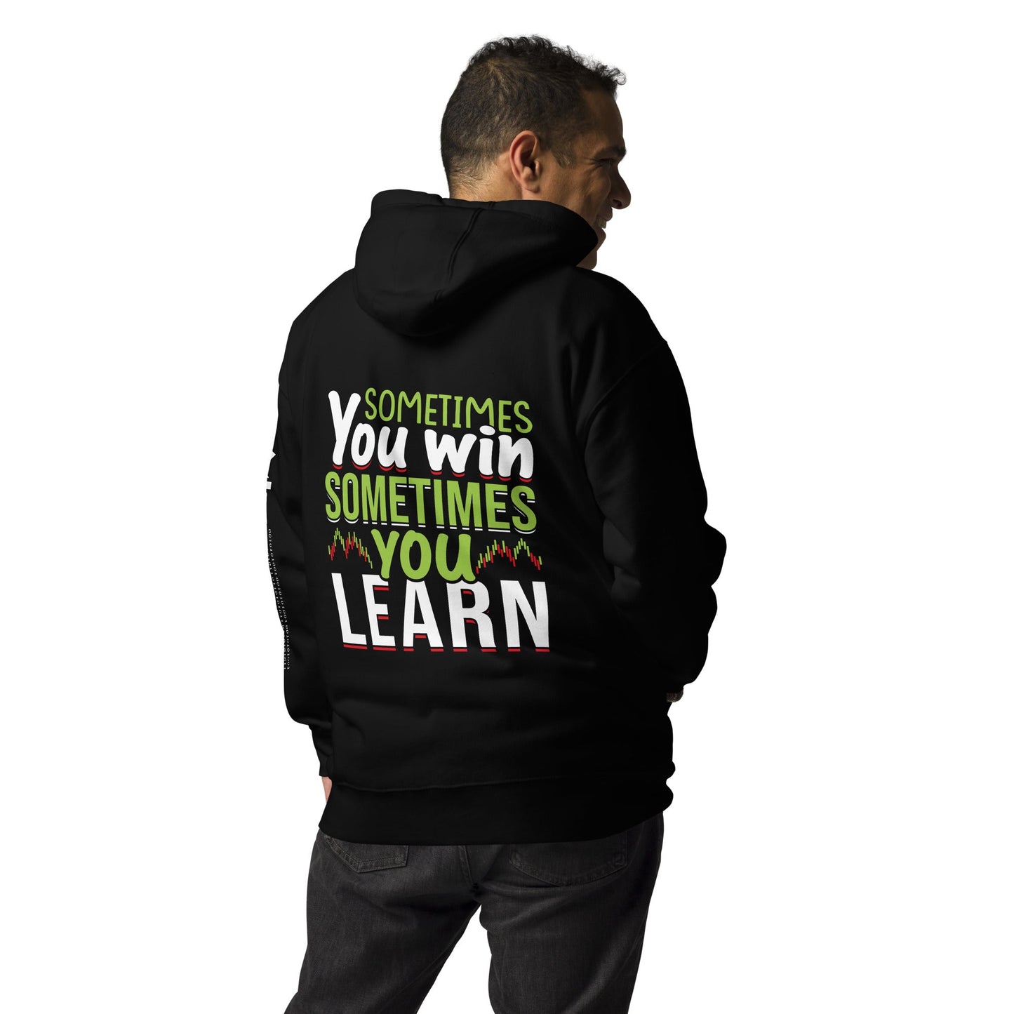 Sometimes you Win, sometimes you Learn - Unisex Hoodie ( Back Print ) by DarkByteGear