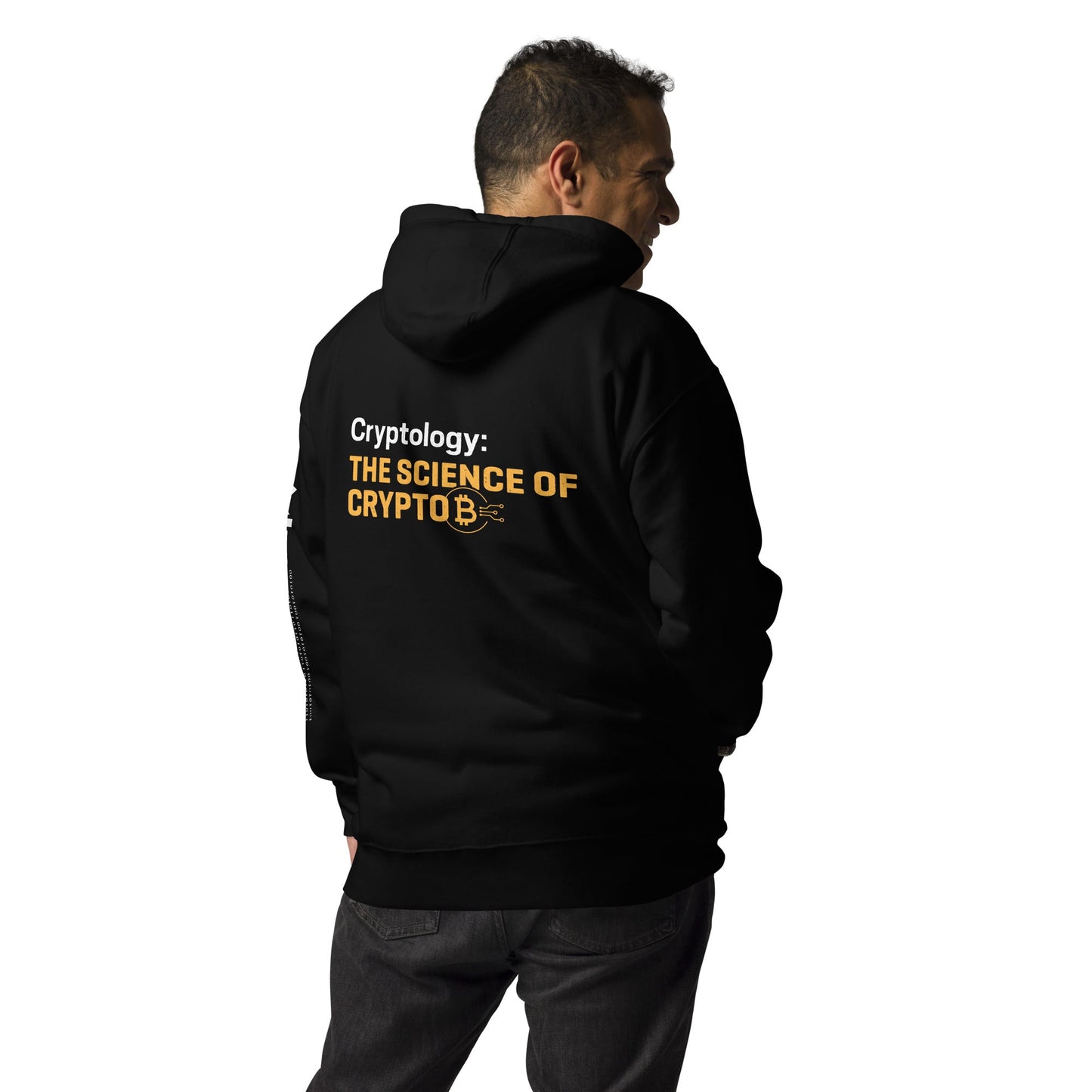 Cryptology: The Science of Crypto - Unisex Hoodie ( Back Print ) by DarkByteGear
