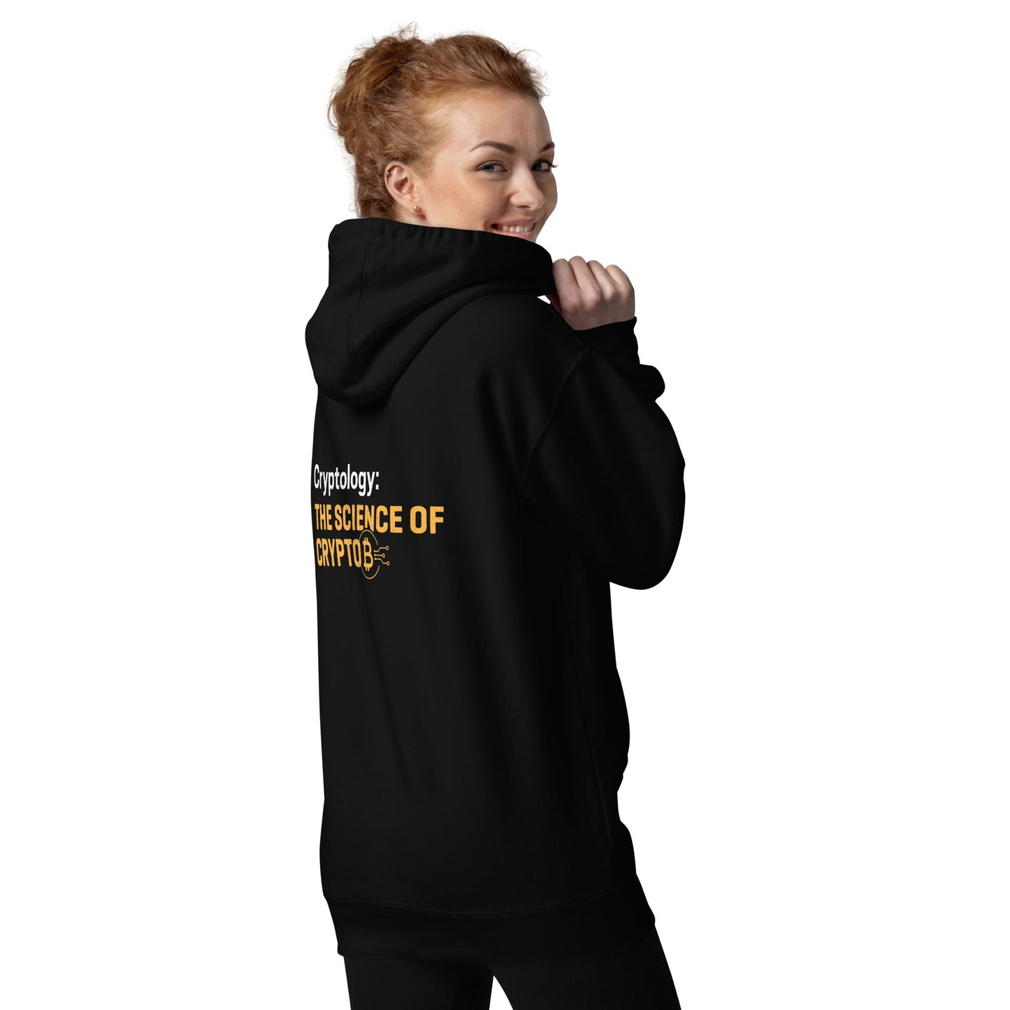 Cryptology: The Science of Crypto - Unisex Hoodie ( Back Print ) by DarkByteGear