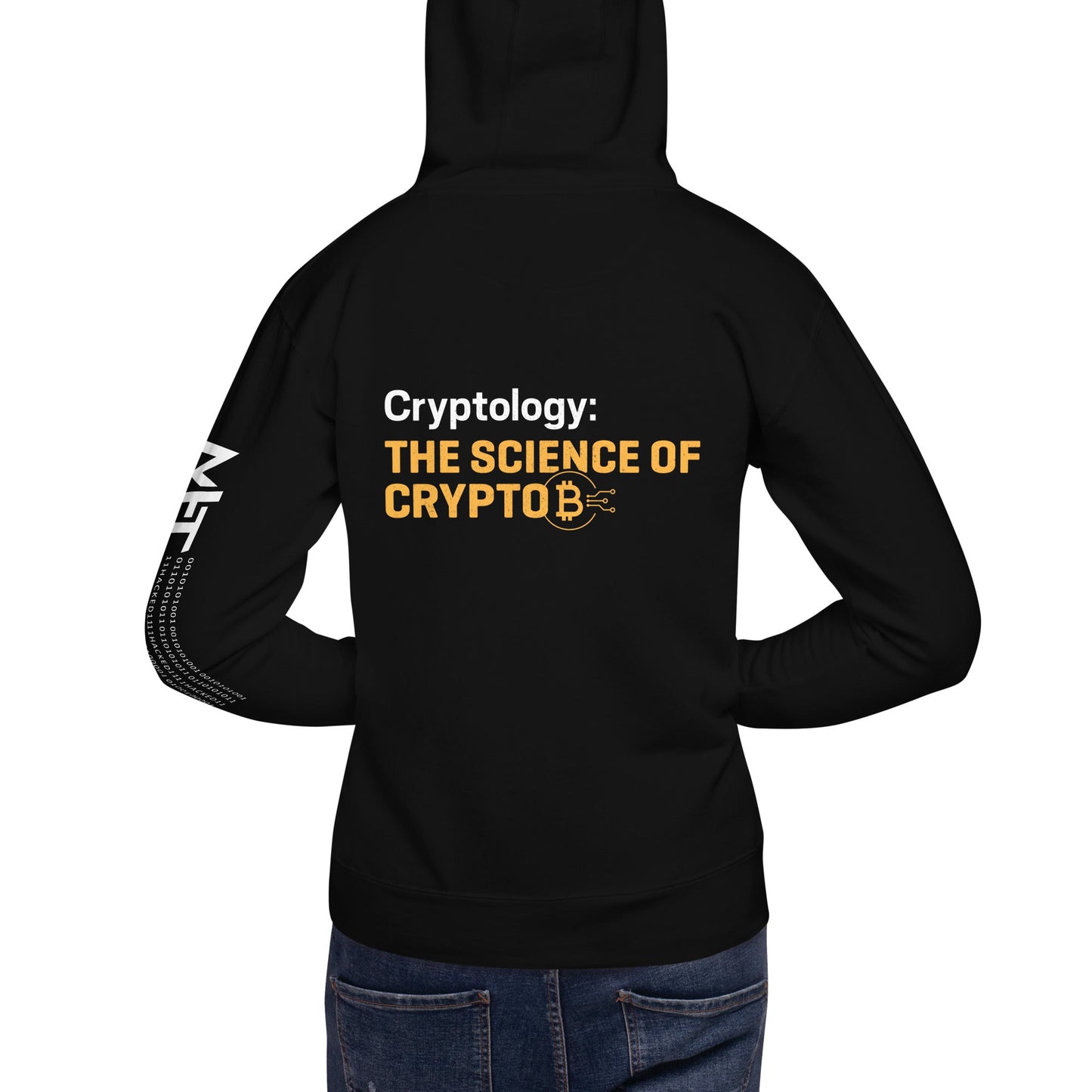 Cryptology: The Science of Crypto - Unisex Hoodie ( Back Print ) by DarkByteGear