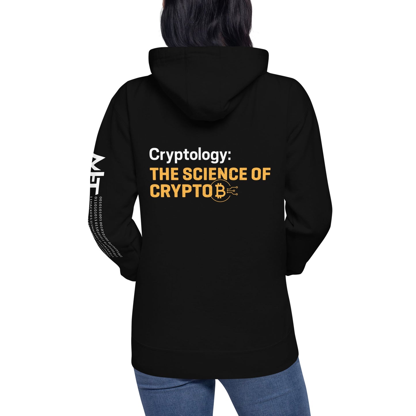 Cryptology: The Science of Crypto - Unisex Hoodie ( Back Print ) by DarkByteGear