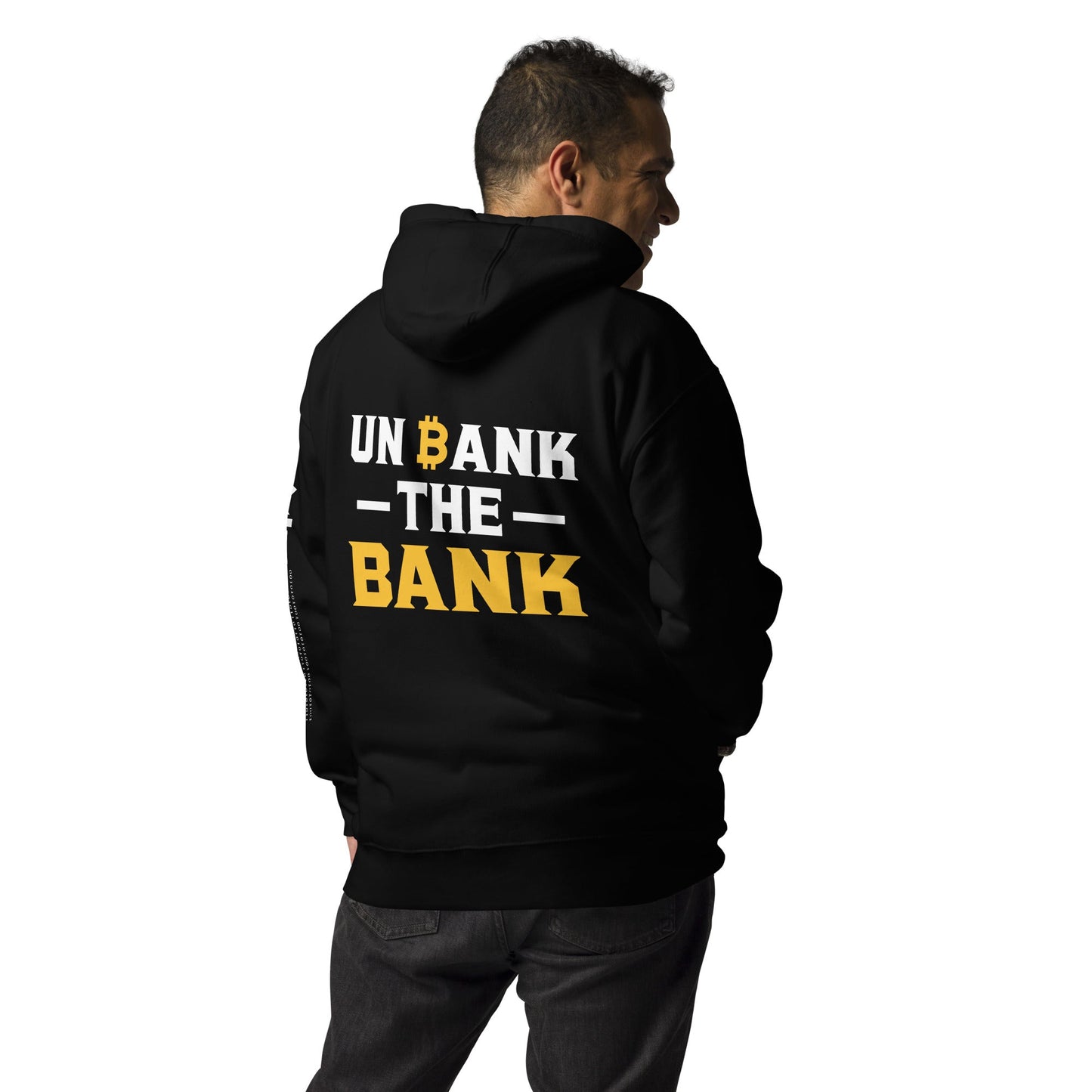 Unbank the Bank - Unisex Hoodie ( Back Print ) by DarkByteGear