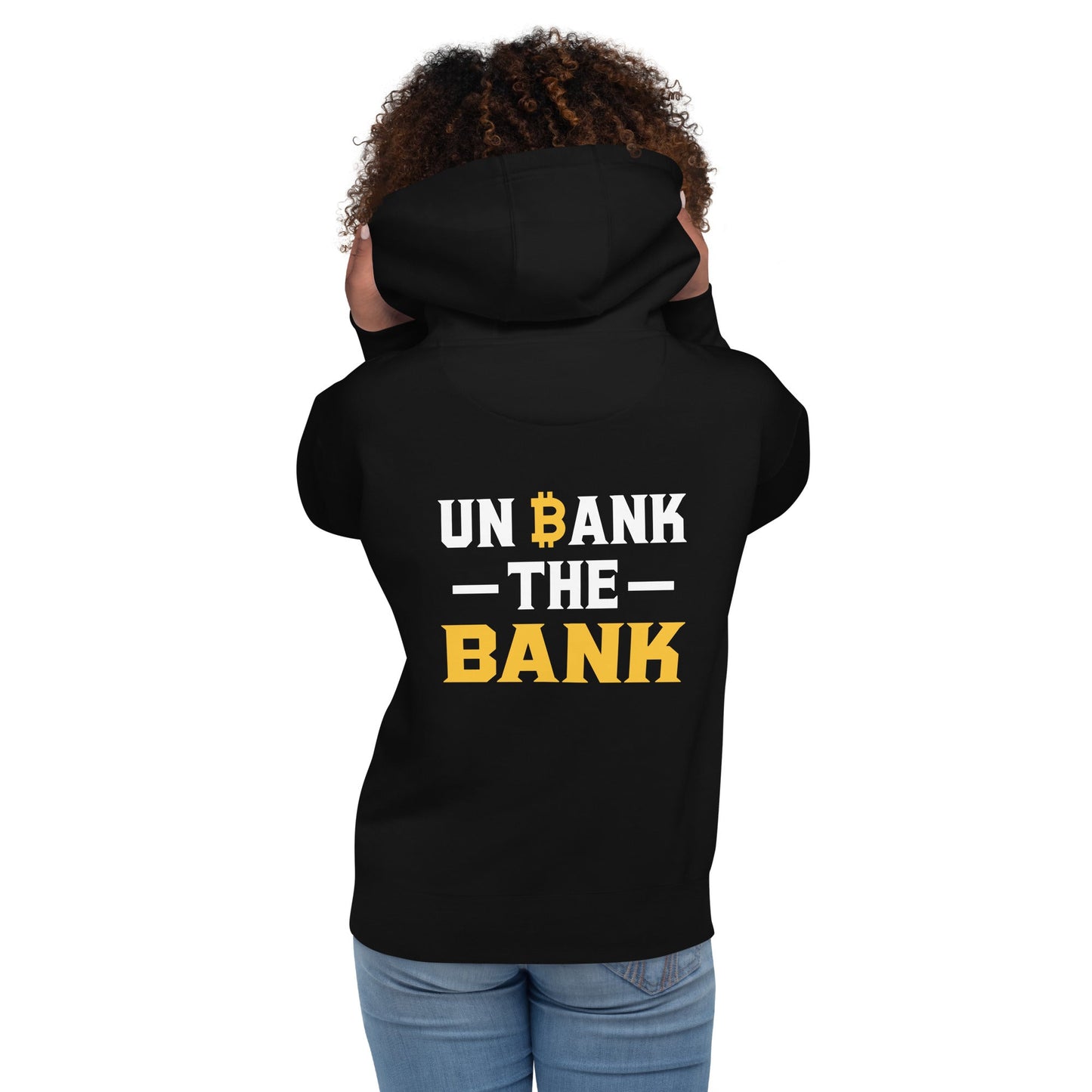 Unbank the Bank - Unisex Hoodie ( Back Print ) by DarkByteGear