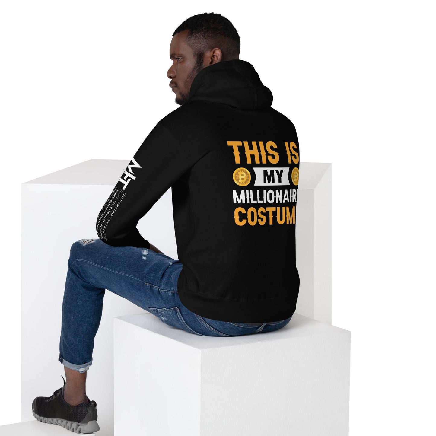 This is My Millionaire Costume - Unisex Hoodie ( Back Print ) by DarkByteGear