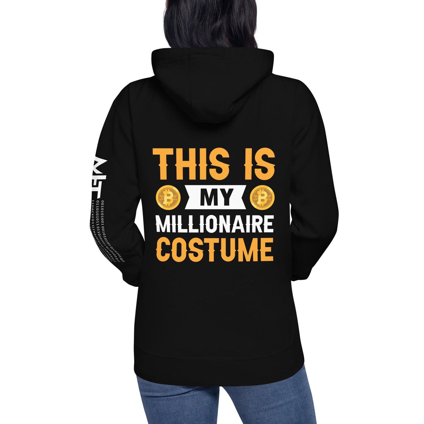This is My Millionaire Costume - Unisex Hoodie ( Back Print ) by DarkByteGear