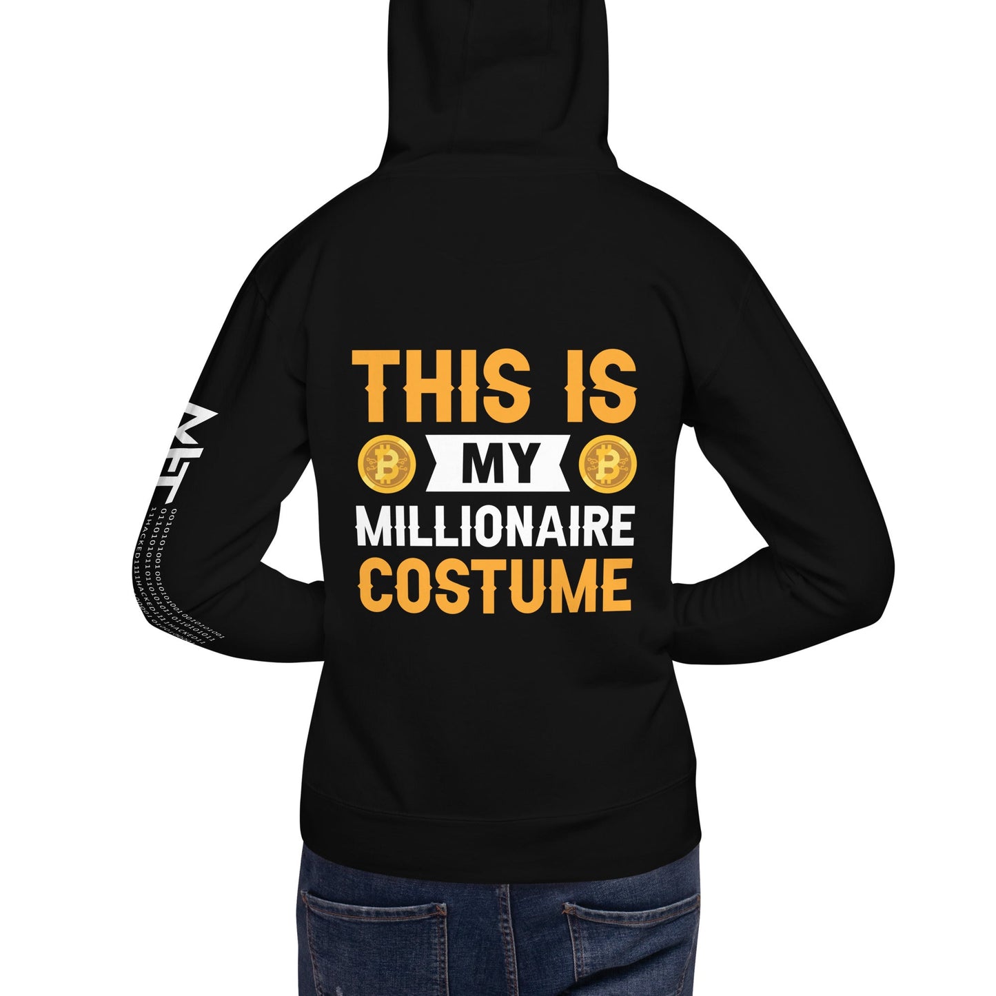 This is My Millionaire Costume - Unisex Hoodie ( Back Print ) by DarkByteGear
