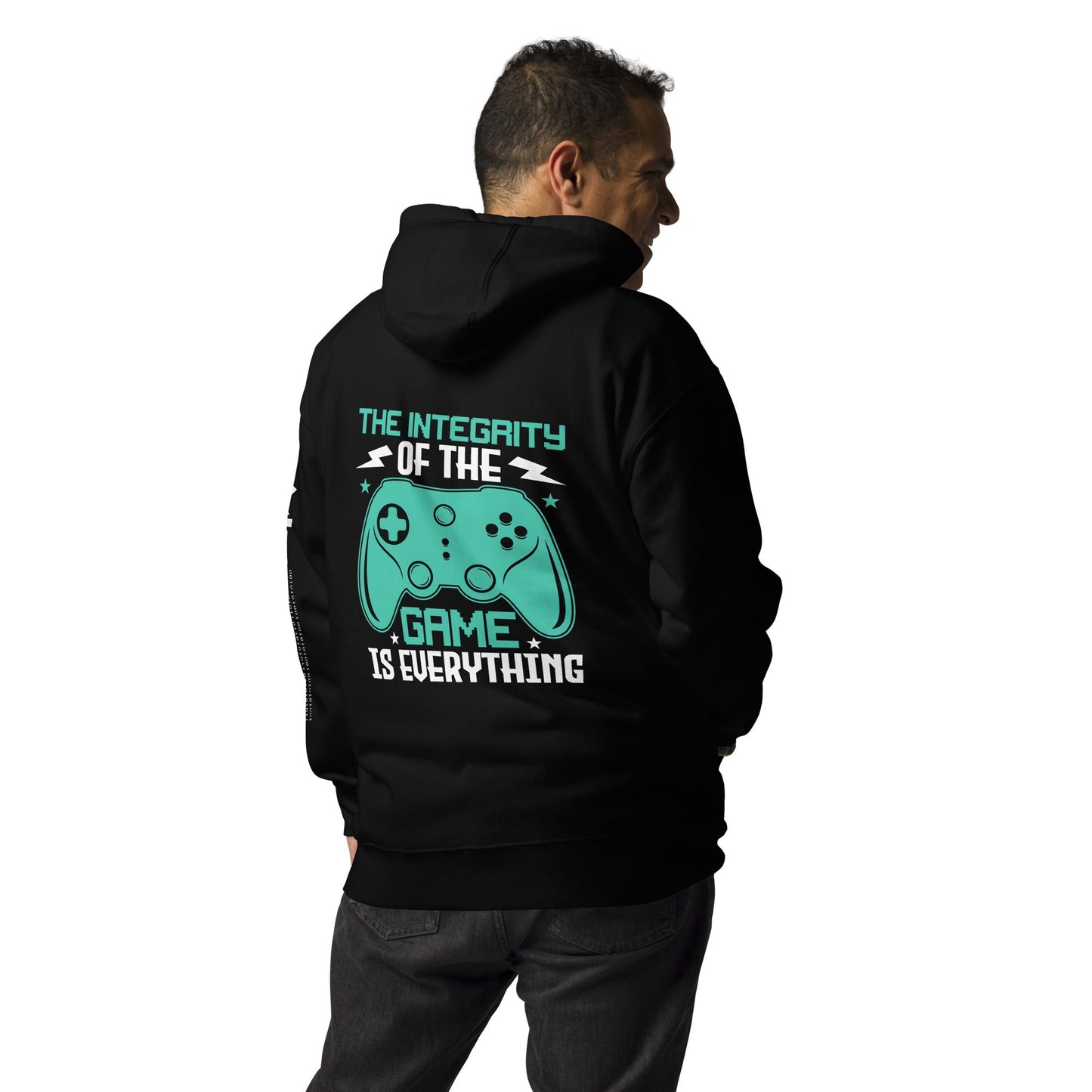 The integrity of the Game is Everything (Swarna) - Unisex Hoodie ( Back Print ) by DarkByteGear