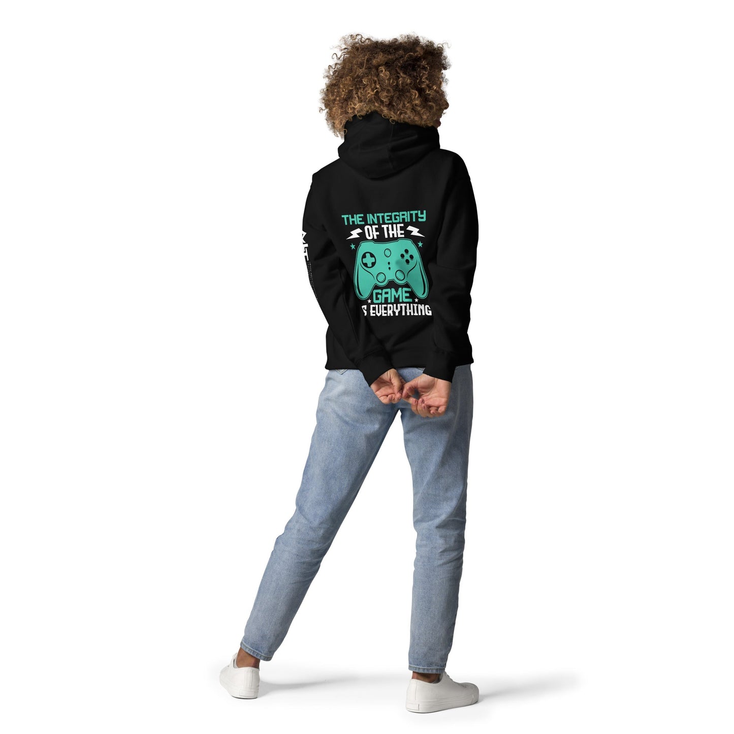 The integrity of the Game is Everything (Swarna) - Unisex Hoodie ( Back Print ) by DarkByteGear
