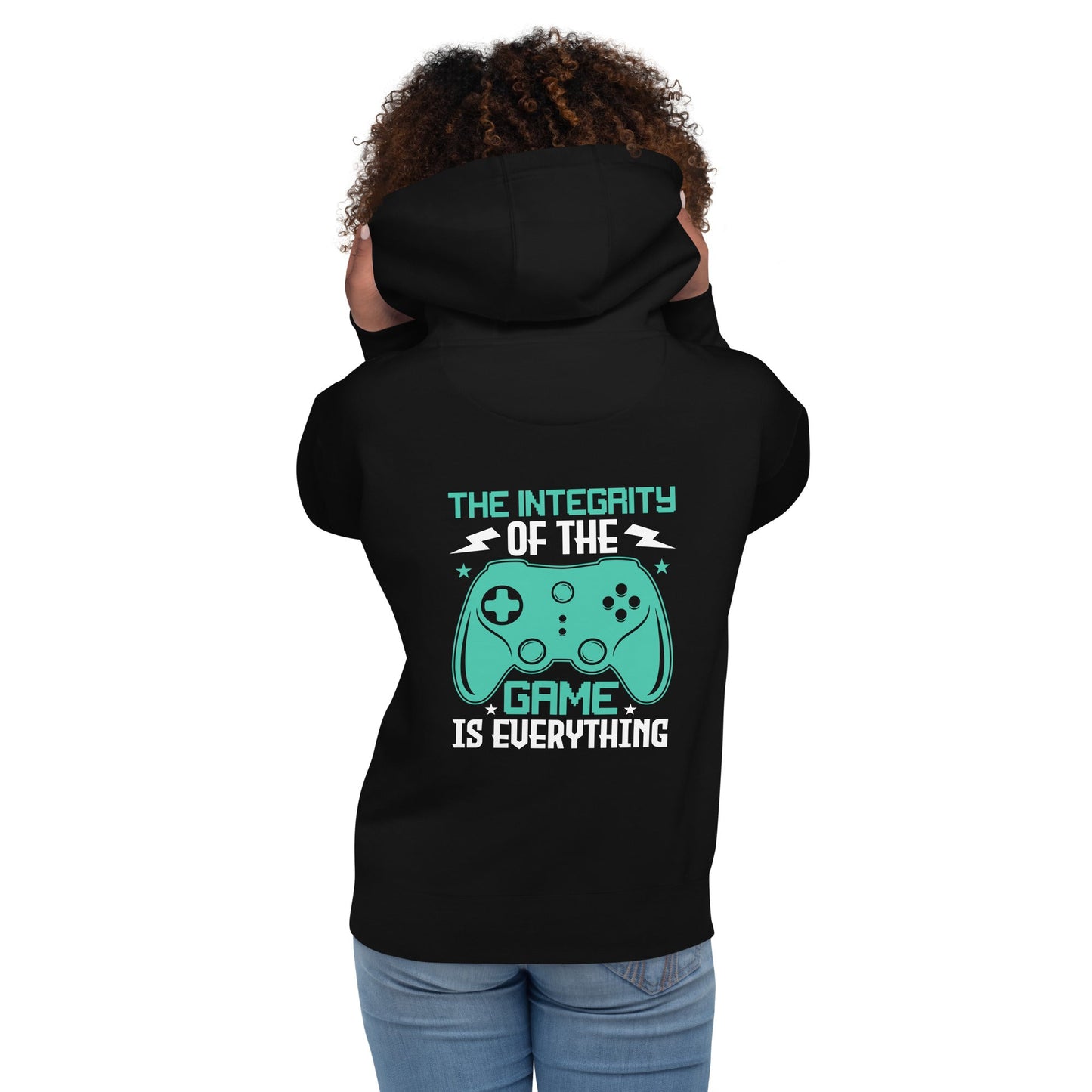 The integrity of the Game is Everything (Swarna) - Unisex Hoodie ( Back Print ) by DarkByteGear