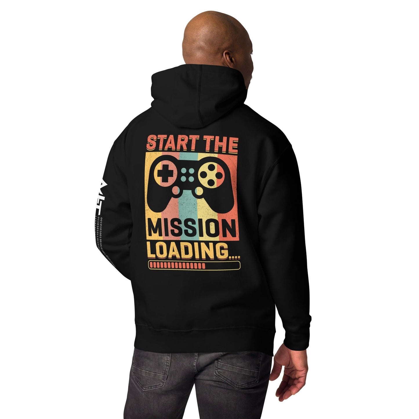 Start the Mission Loading - Unisex Hoodie ( Back Print ) by DarkByteGear
