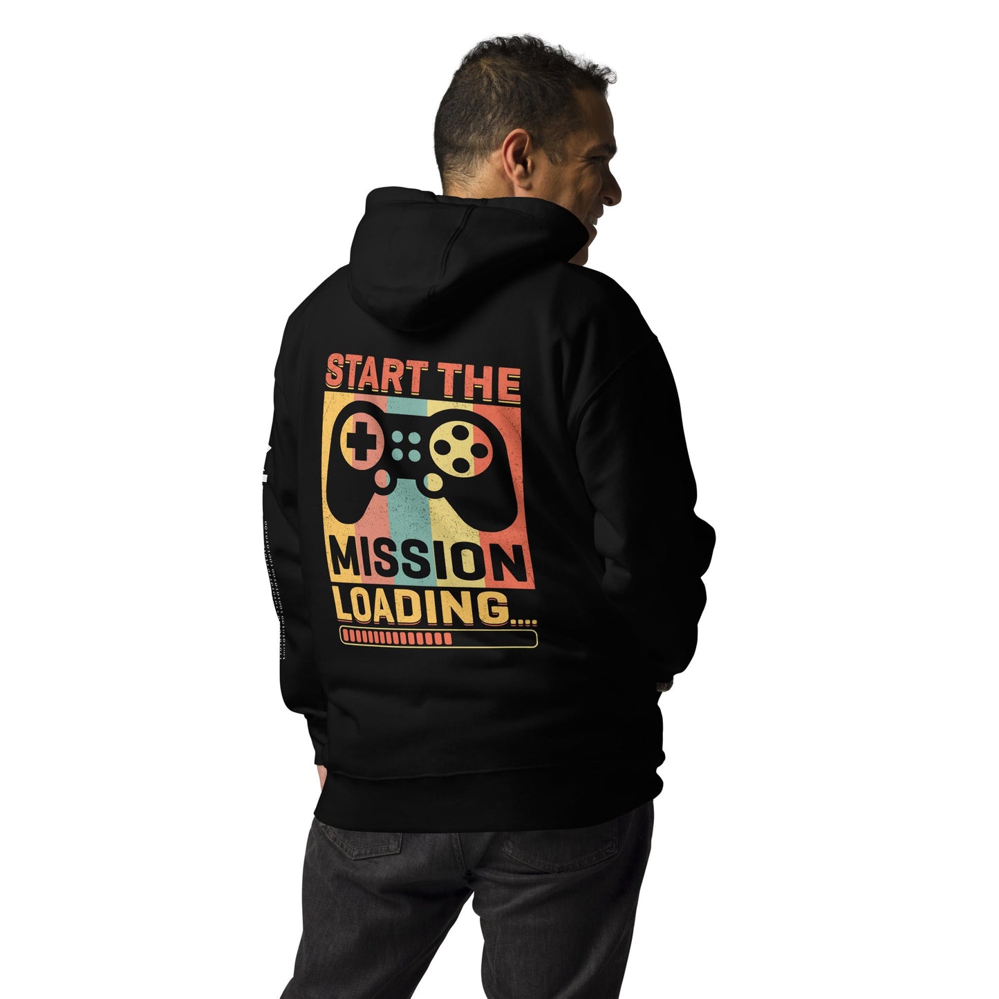 Start the Mission Loading - Unisex Hoodie ( Back Print ) by DarkByteGear