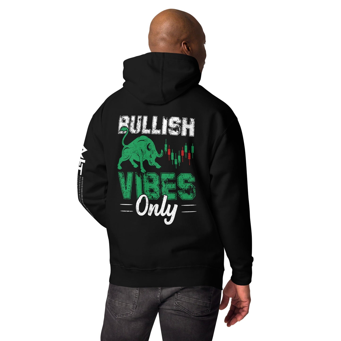 Bullish Vibes Only - Unisex Hoodie ( Back Print ) by DarkByteGear