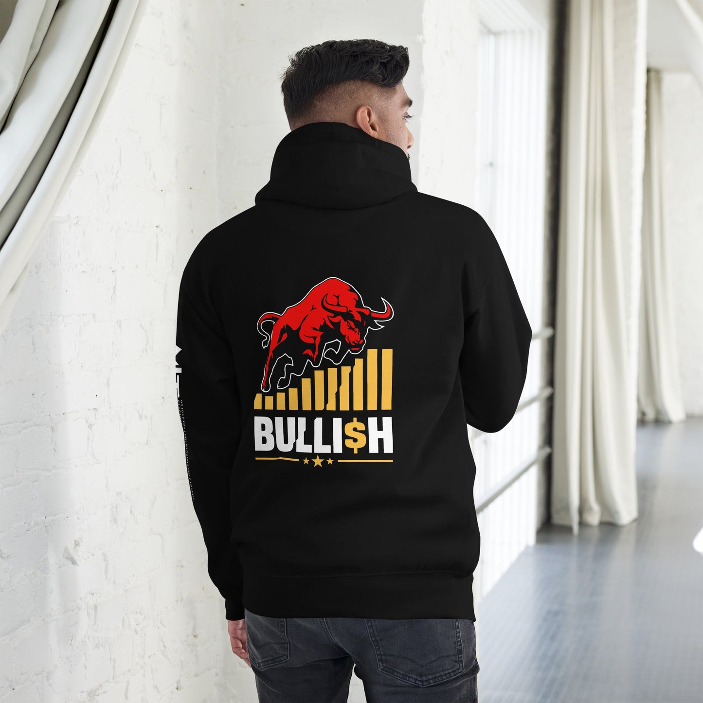 BULLI$H - Unisex Hoodie ( Back Print ) by DarkByteGear