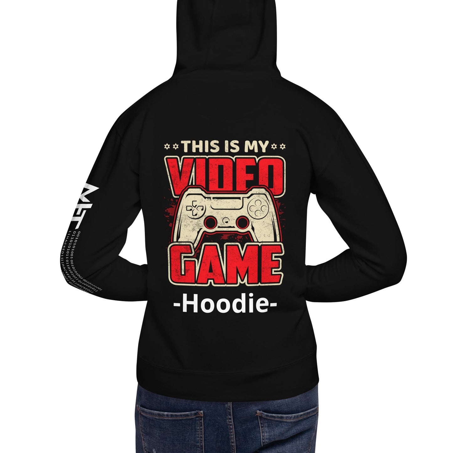 This is my Video Game - Unisex Hoodie ( Back Print ) by DarkByteGear