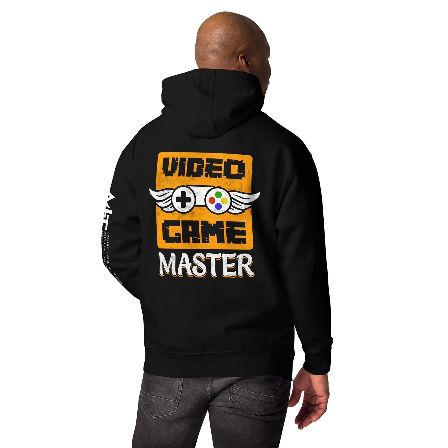 VIDEO GAME MASTER (MAHFUZ) - Unisex Hoodie ( Back Print ) by DarkByteGear