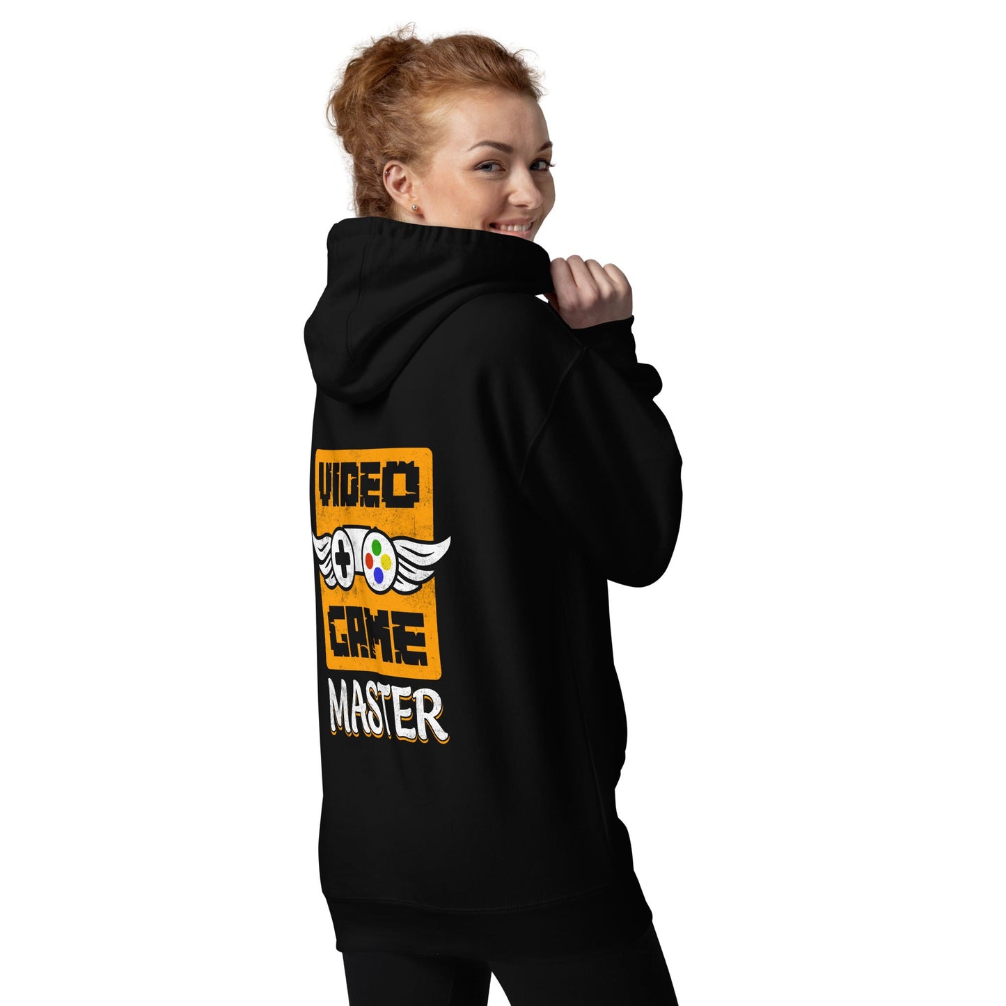 VIDEO GAME MASTER (MAHFUZ) - Unisex Hoodie ( Back Print ) by DarkByteGear