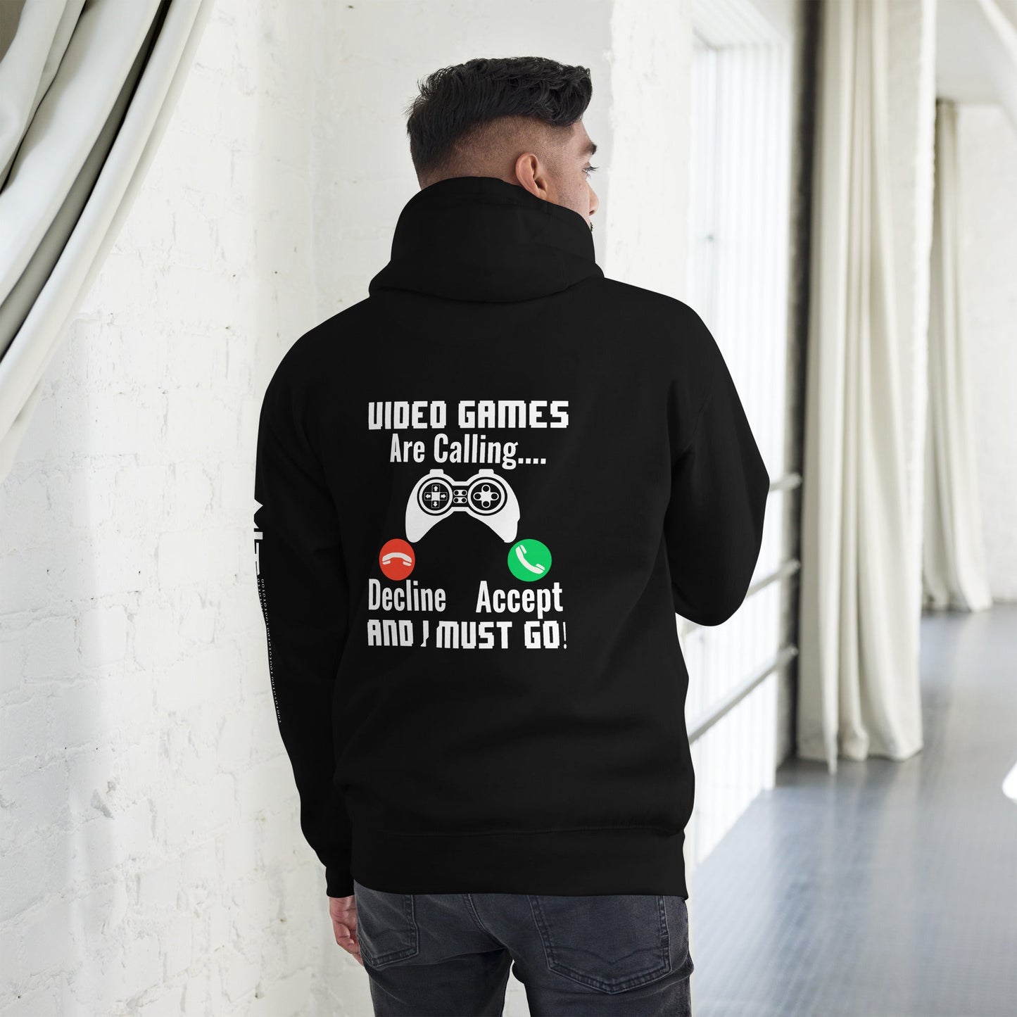 Video Games are Calling and I must Go Rima 18 - Unisex Hoodie by DarkByteGear