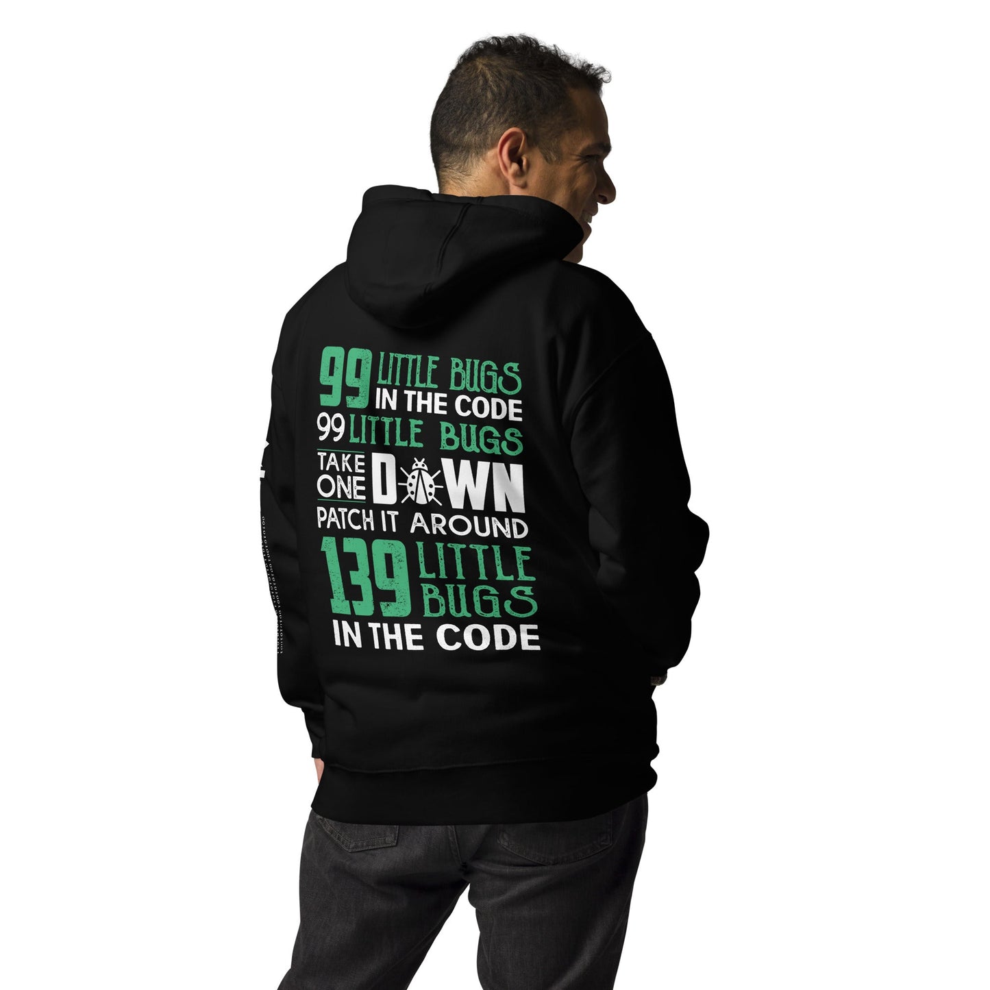 99 Little Bugs - Unisex Hoodie ( Back Print ) by DarkByteGear