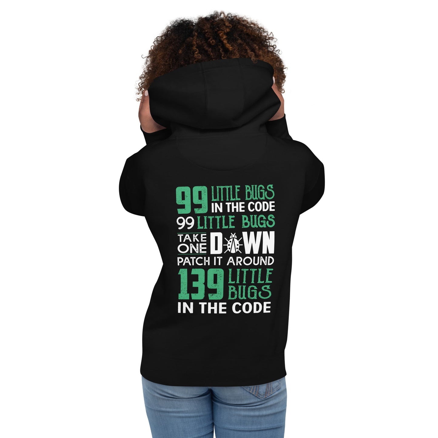 99 Little Bugs - Unisex Hoodie ( Back Print ) by DarkByteGear