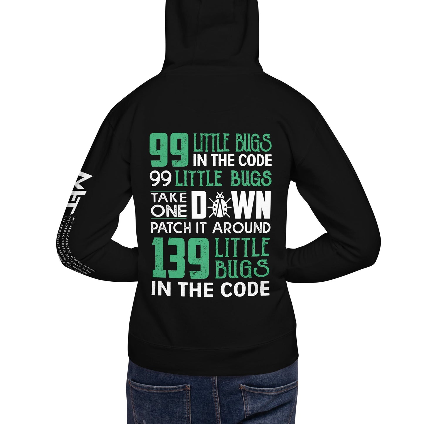 99 Little Bugs - Unisex Hoodie ( Back Print ) by DarkByteGear