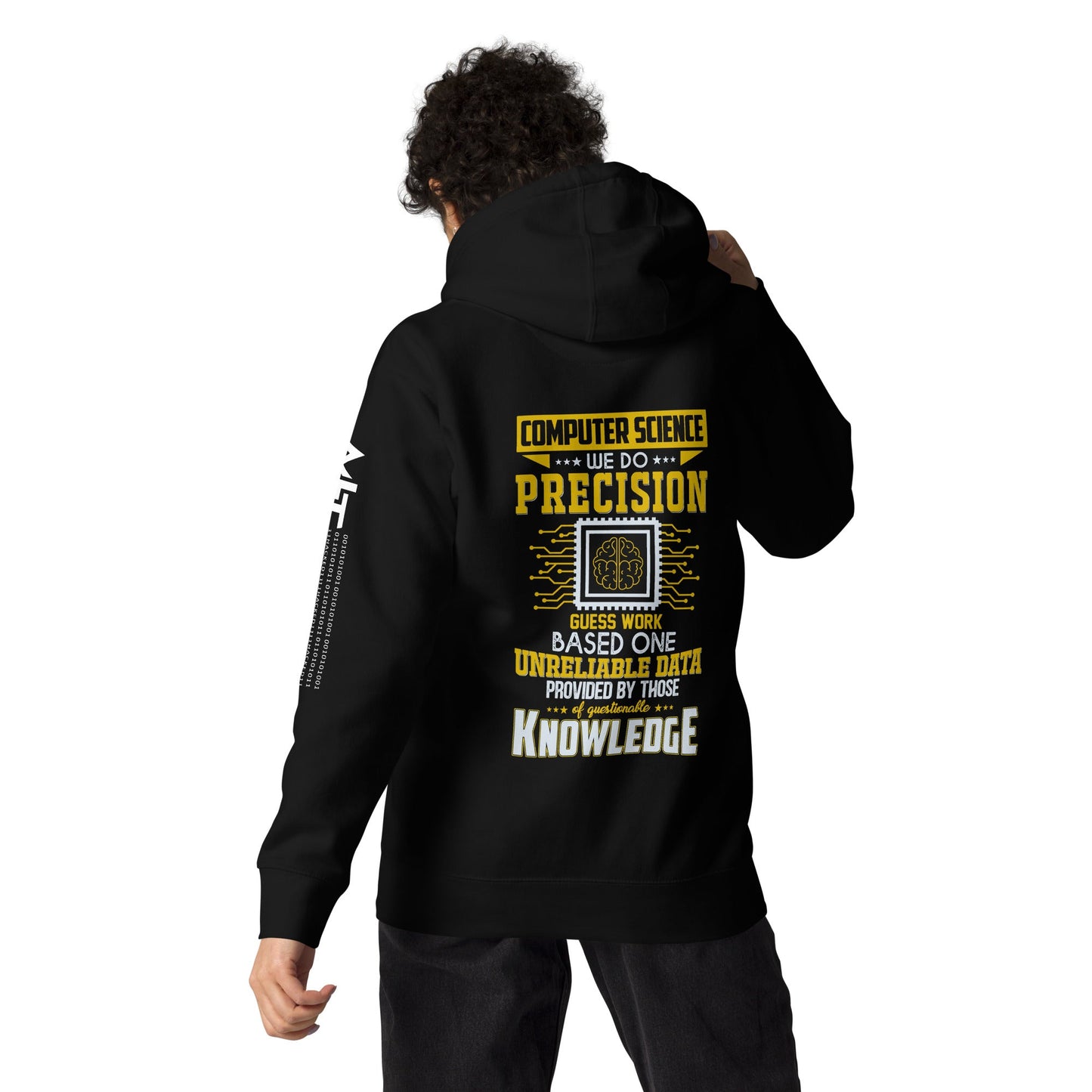 Computer Science: We do V1 - Unisex Hoodie ( Back Print ) by DarkByteGear